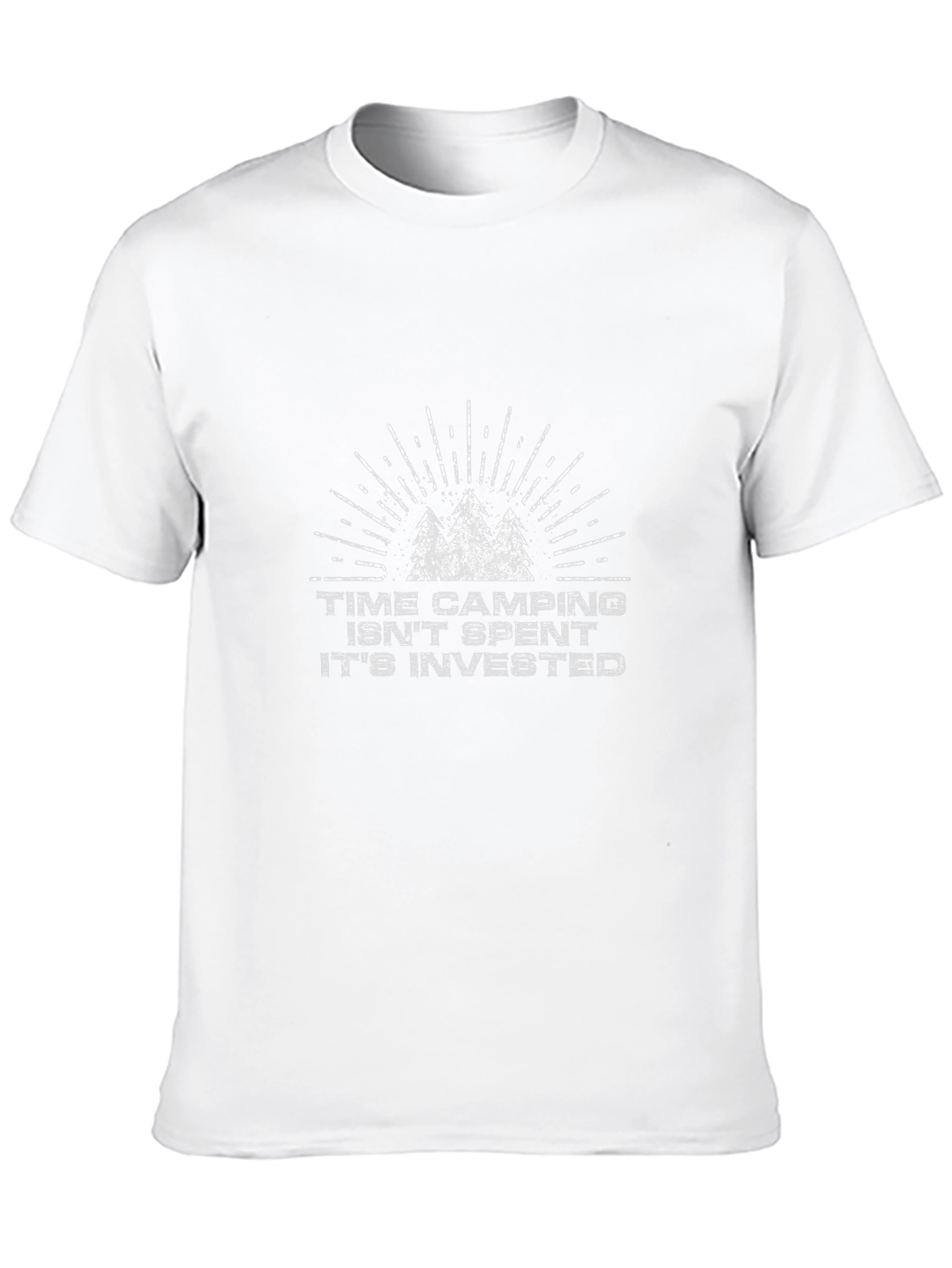 Time Camping Invested Black Graphic Tee