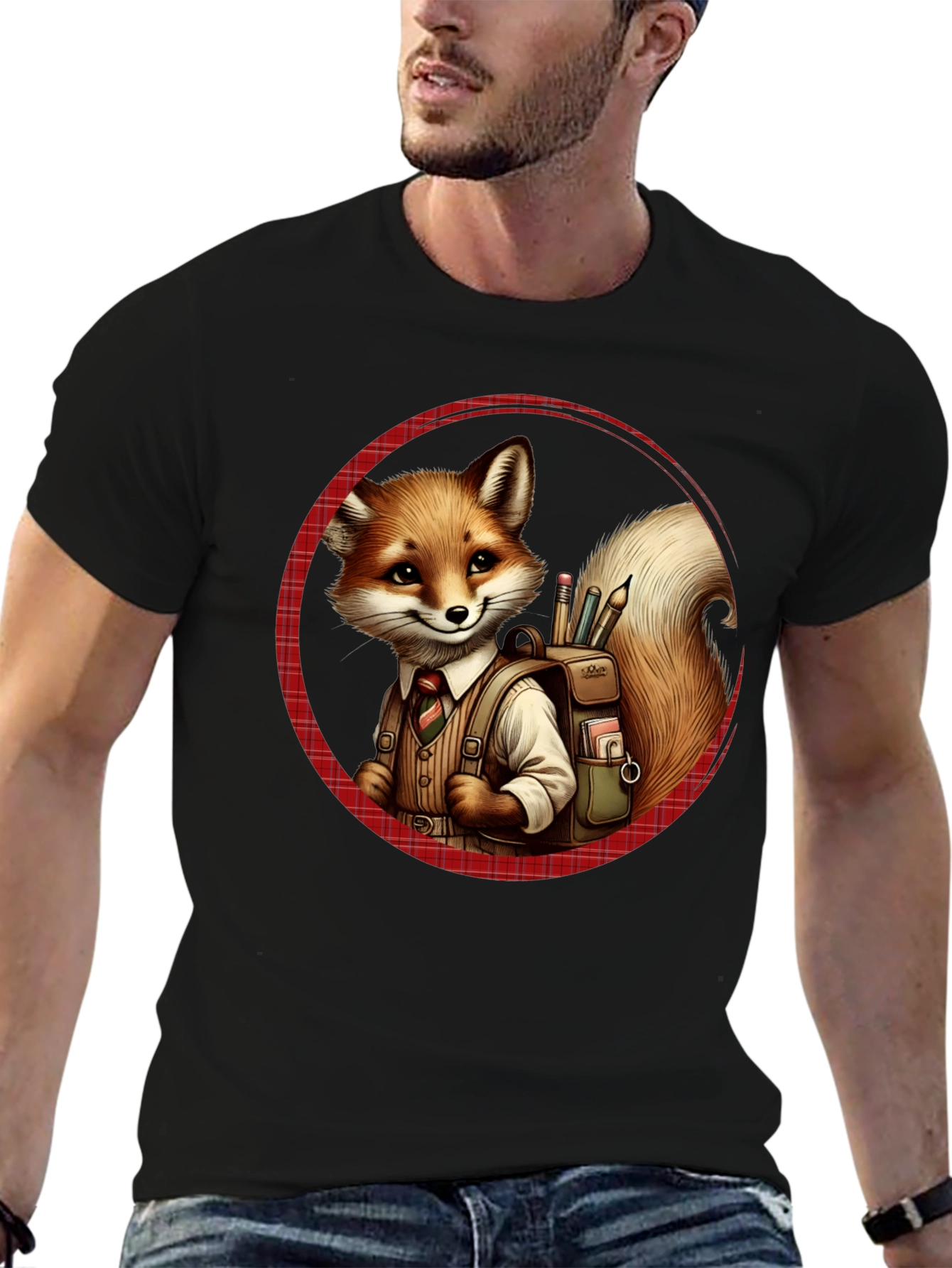Fox Schoolboy T-Shirt - Back to School Style