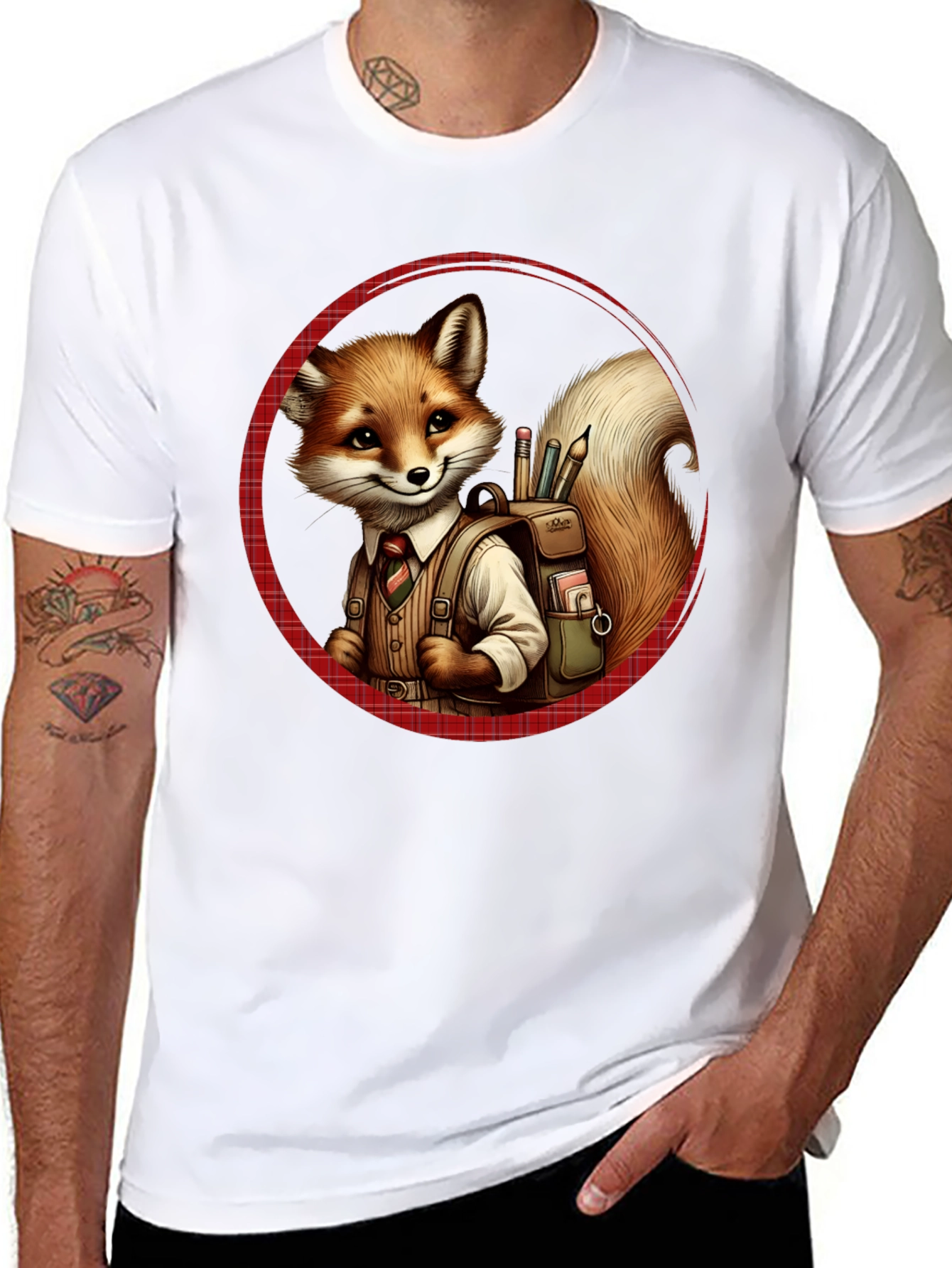 Fox Schoolboy T-Shirt - Back to School Style