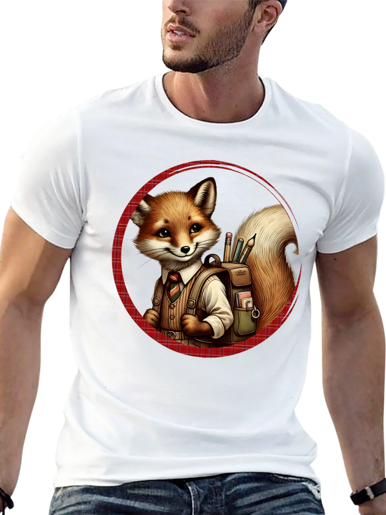 Fox Schoolboy T-Shirt - Back to School Style