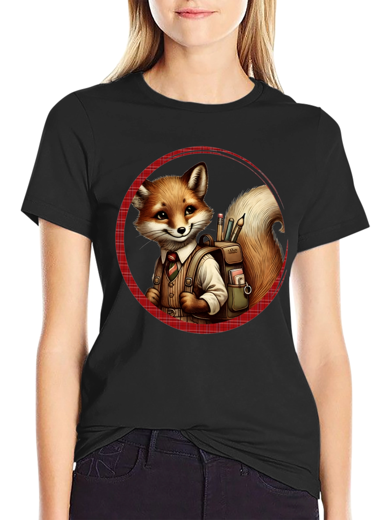 Fox Schoolboy T-Shirt - Back to School Style