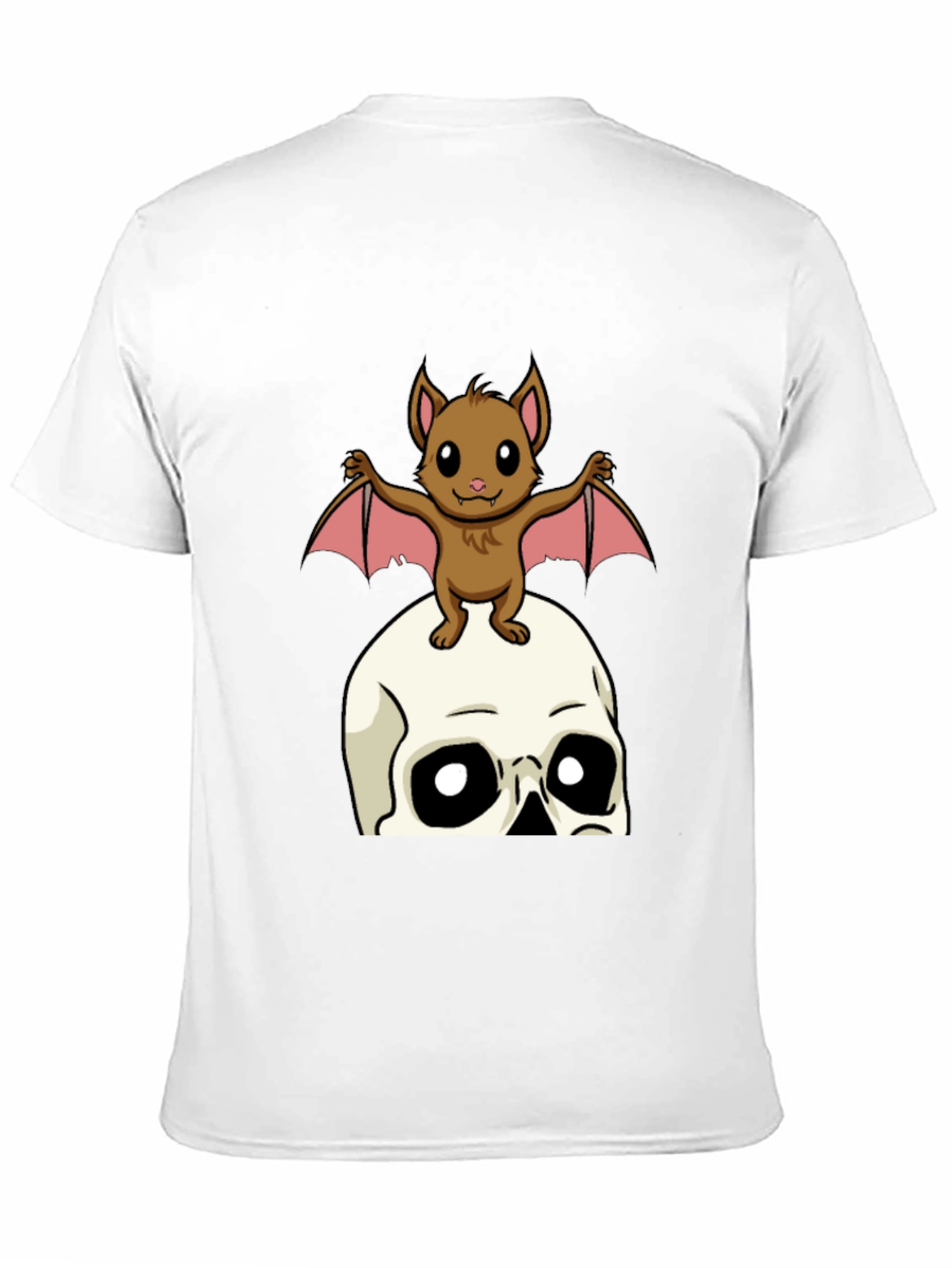 Skull and Bat Graphic T-Shirt