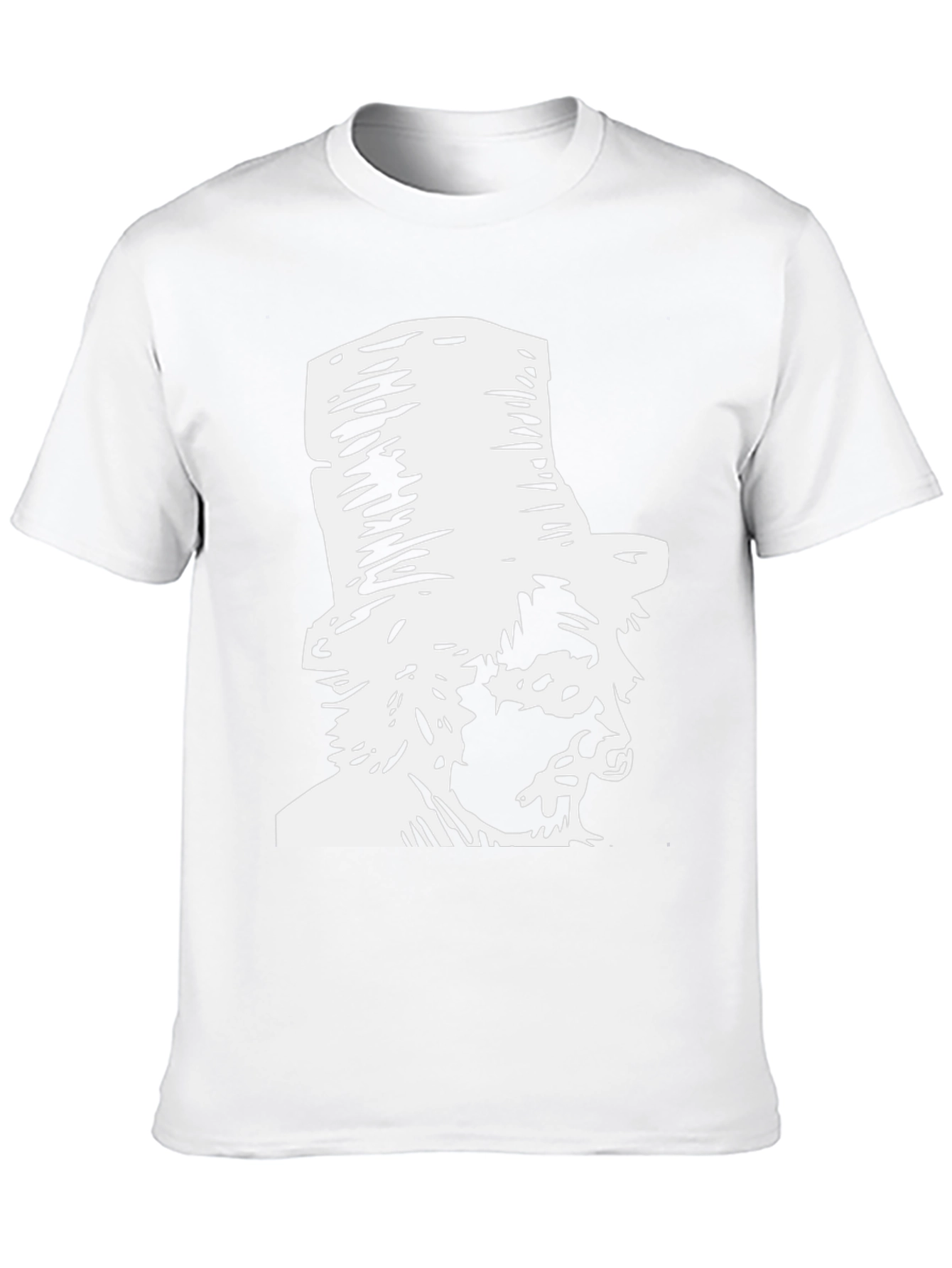 Gentleman Graphic T-Shirt Black Cotton Top Hat Design