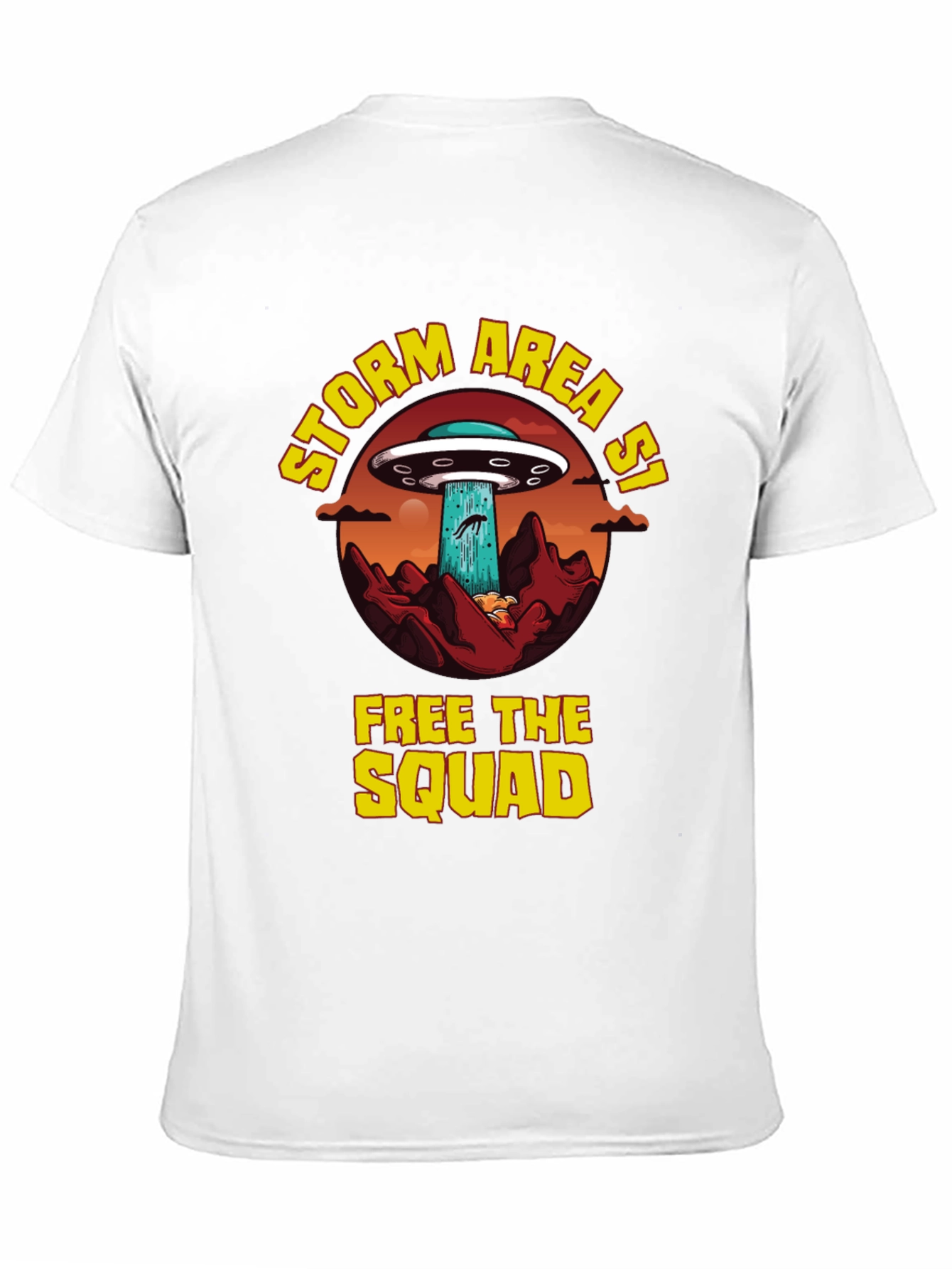 Storm Area 51 Alien UFO Graphic T-Shirt