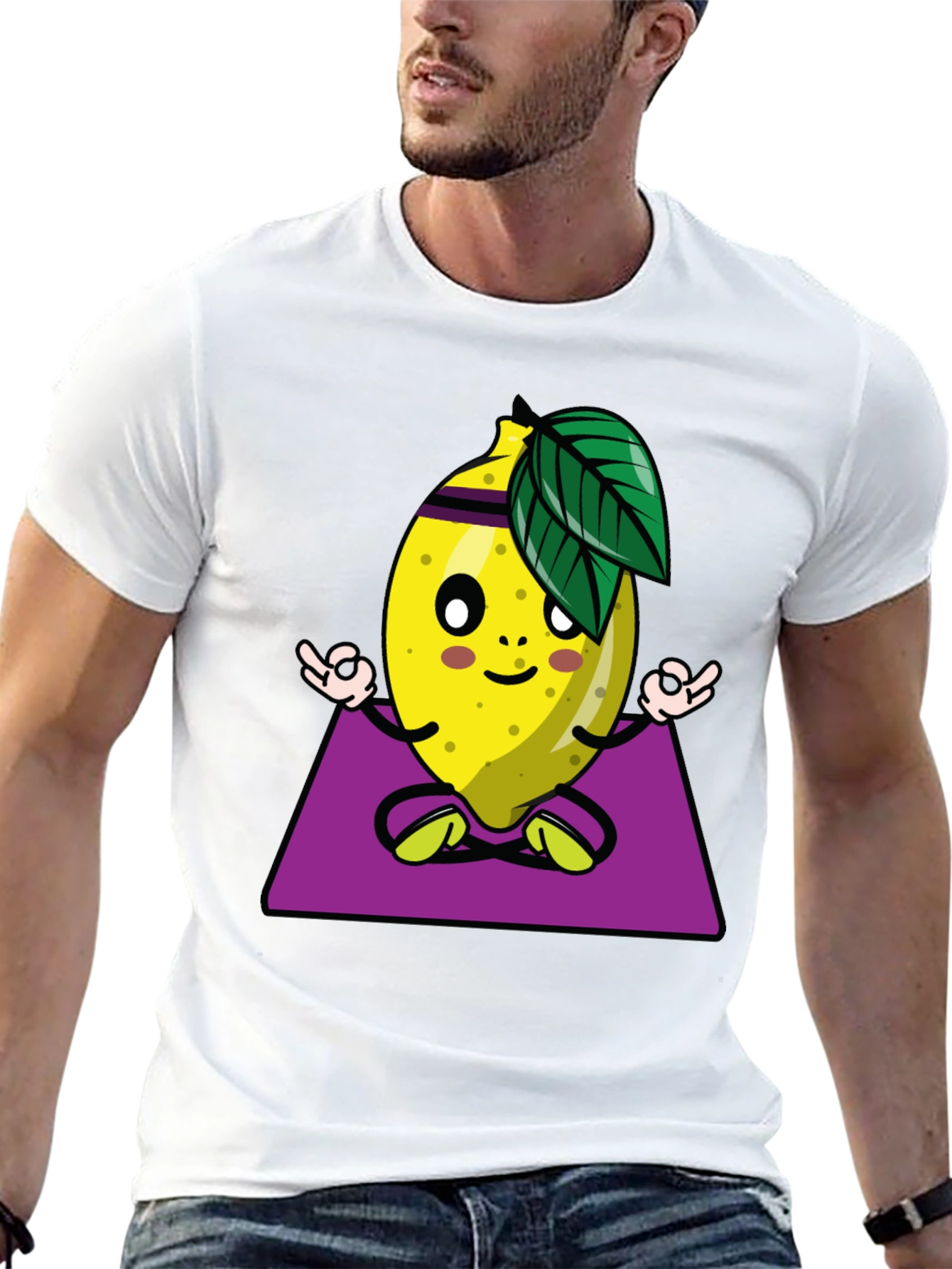 Yoga Lemon Graphic T-Shirt - Relax and Refresh!