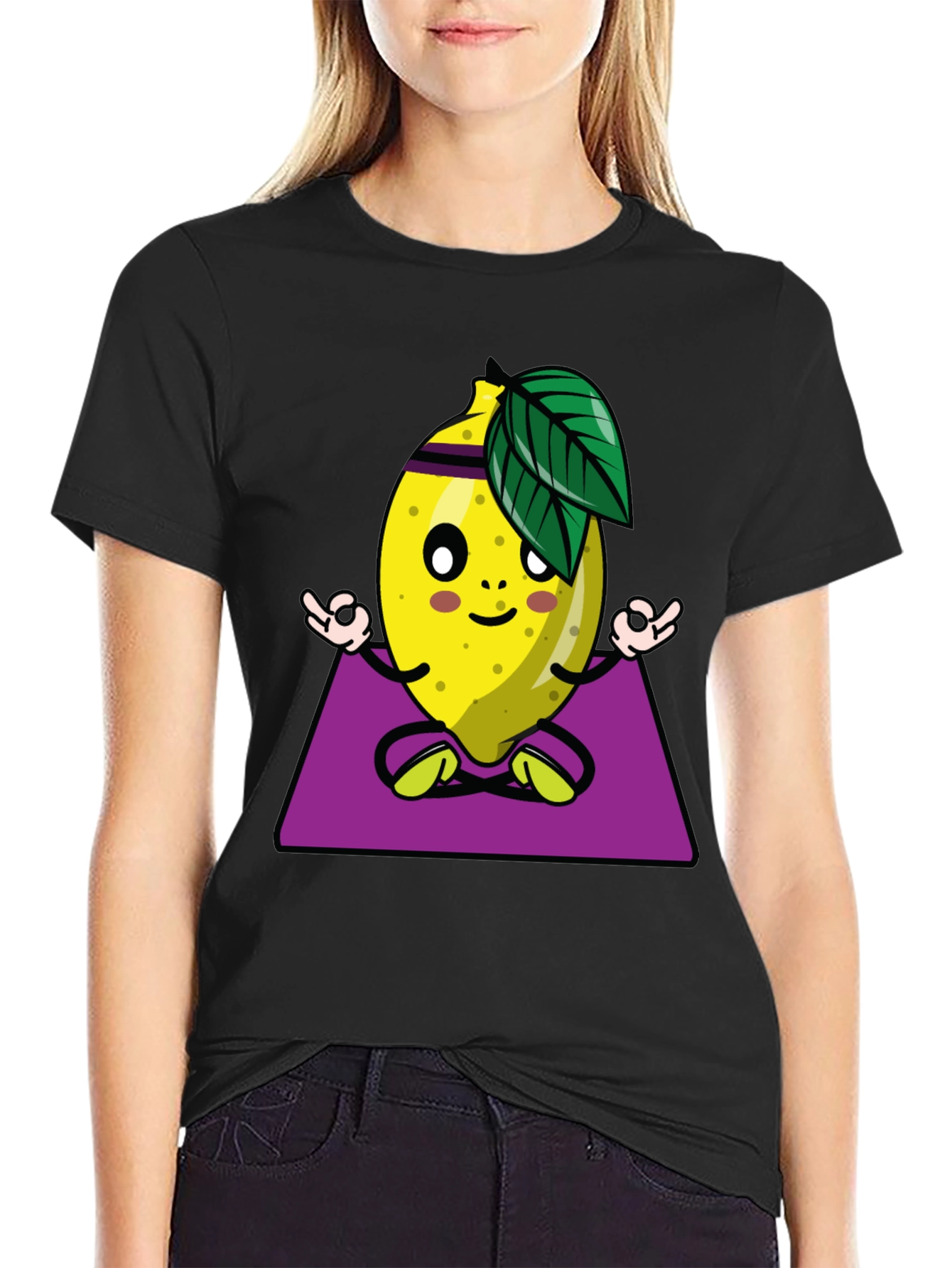 Yoga Lemon Graphic T-Shirt - Relax and Refresh!