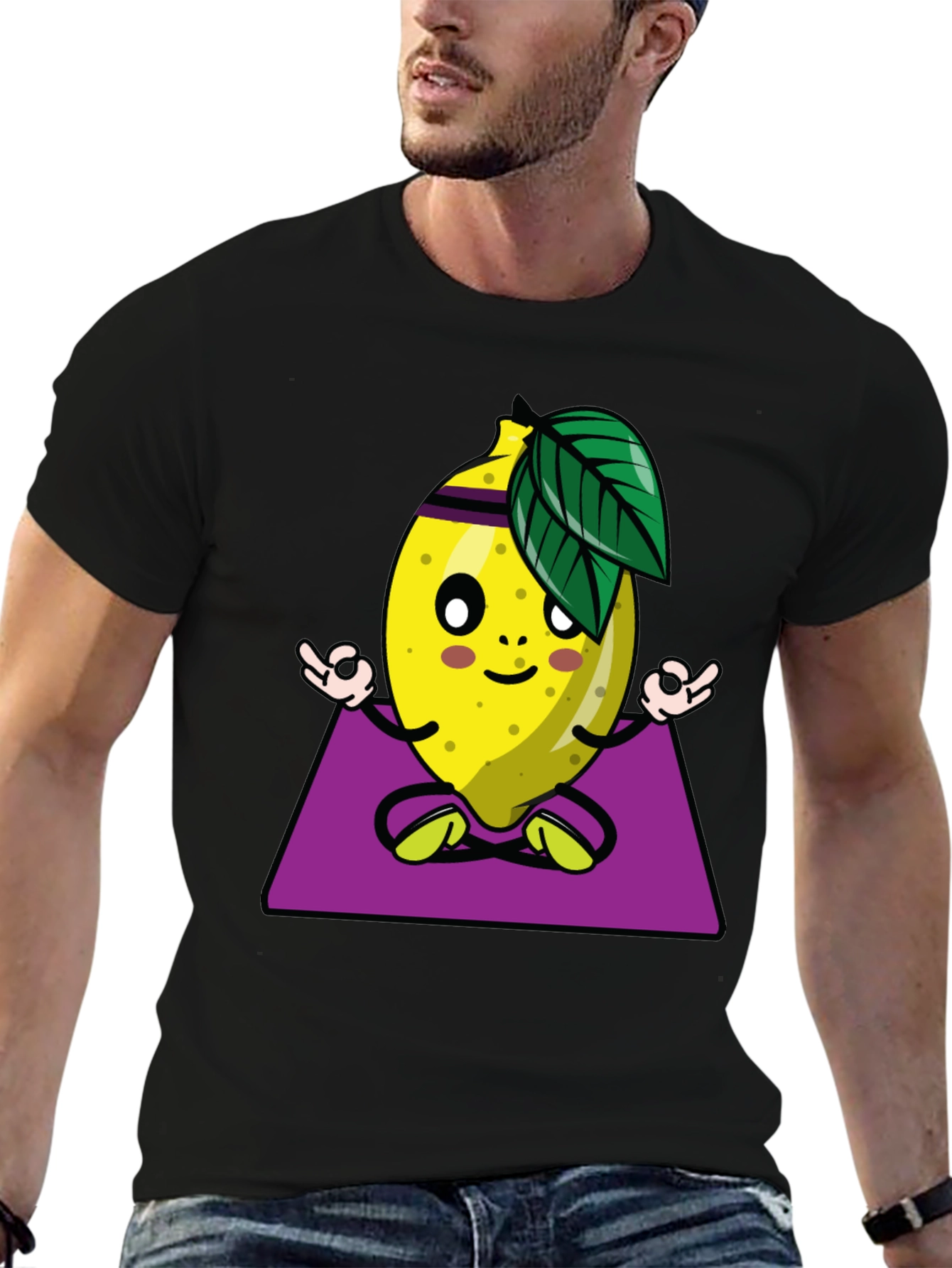 Yoga Lemon Graphic T-Shirt - Relax and Refresh!
