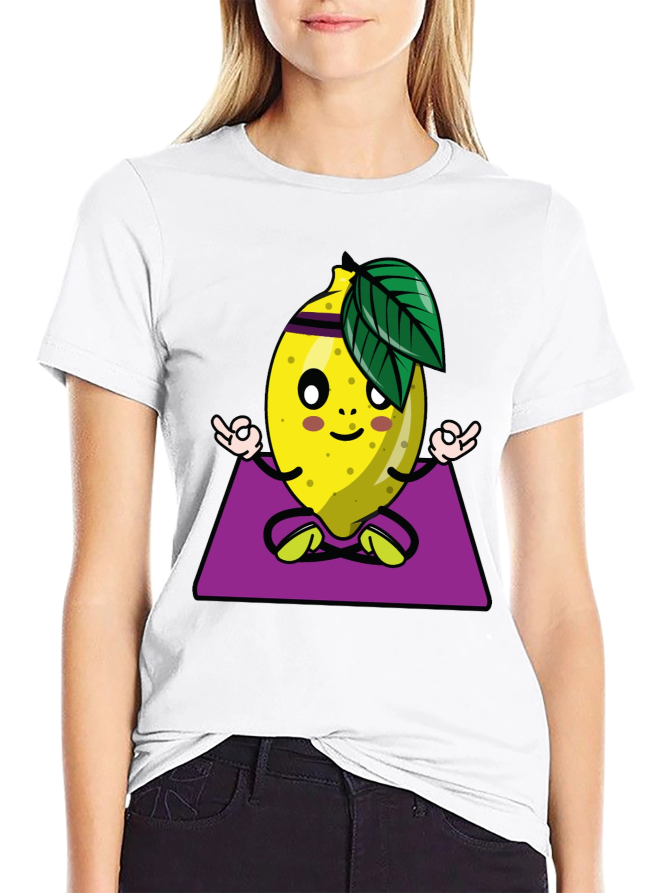 Yoga Lemon Graphic T-Shirt - Relax and Refresh!