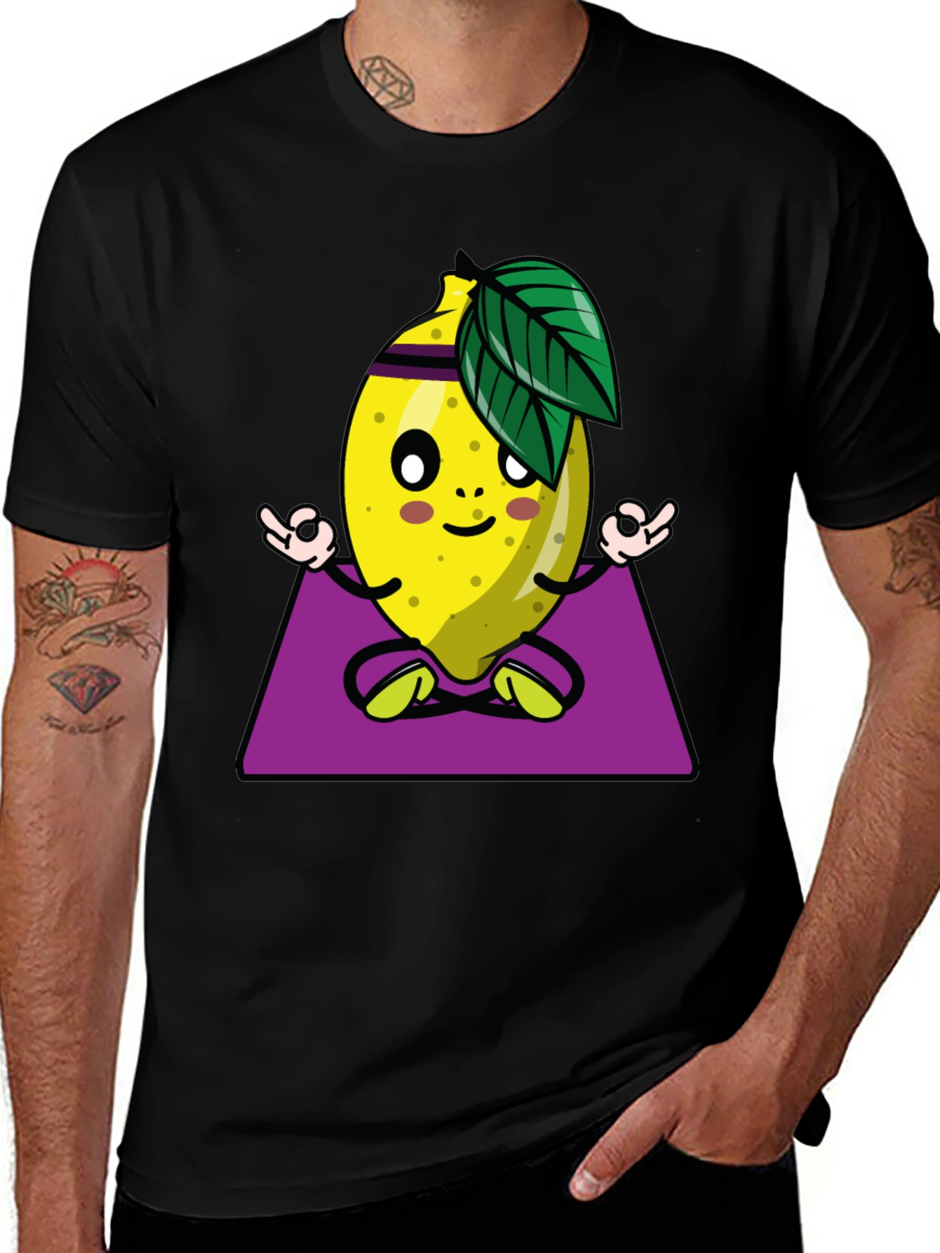 Yoga Lemon Graphic T-Shirt - Relax and Refresh!