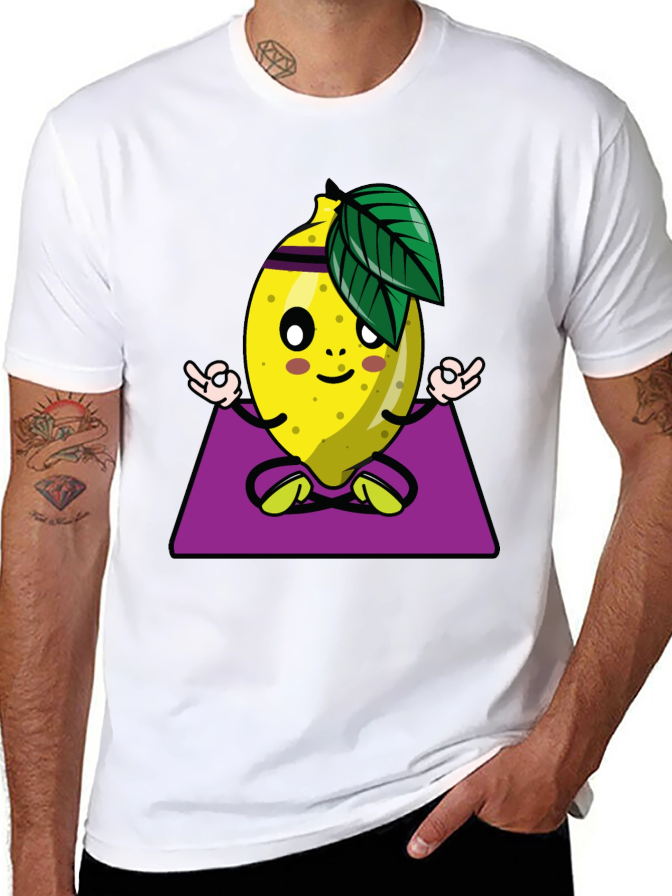 Yoga Lemon Graphic T-Shirt - Relax and Refresh!
