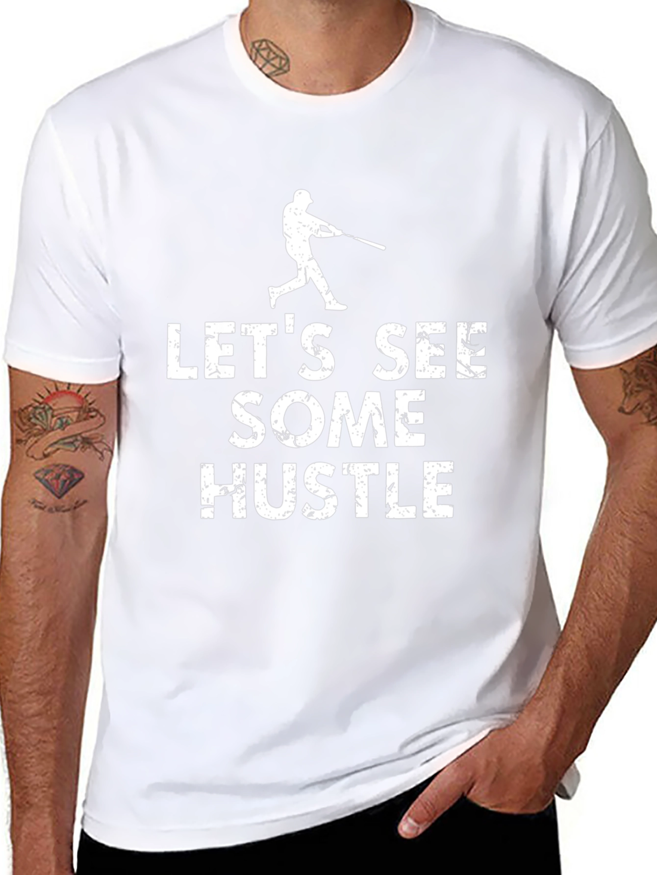 Lets See Some Hustle Baseball Graphic T-Shirt