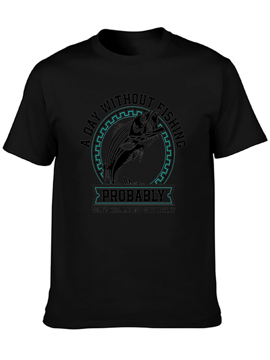 Fishing Graphic T-Shirt - Risk It All!
