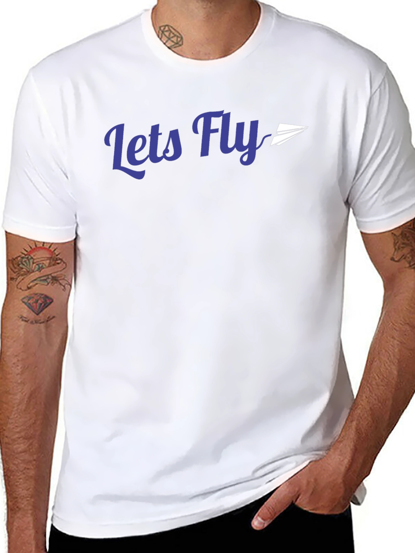 Lets Fly Graphic Tee - Soft Cotton Blend