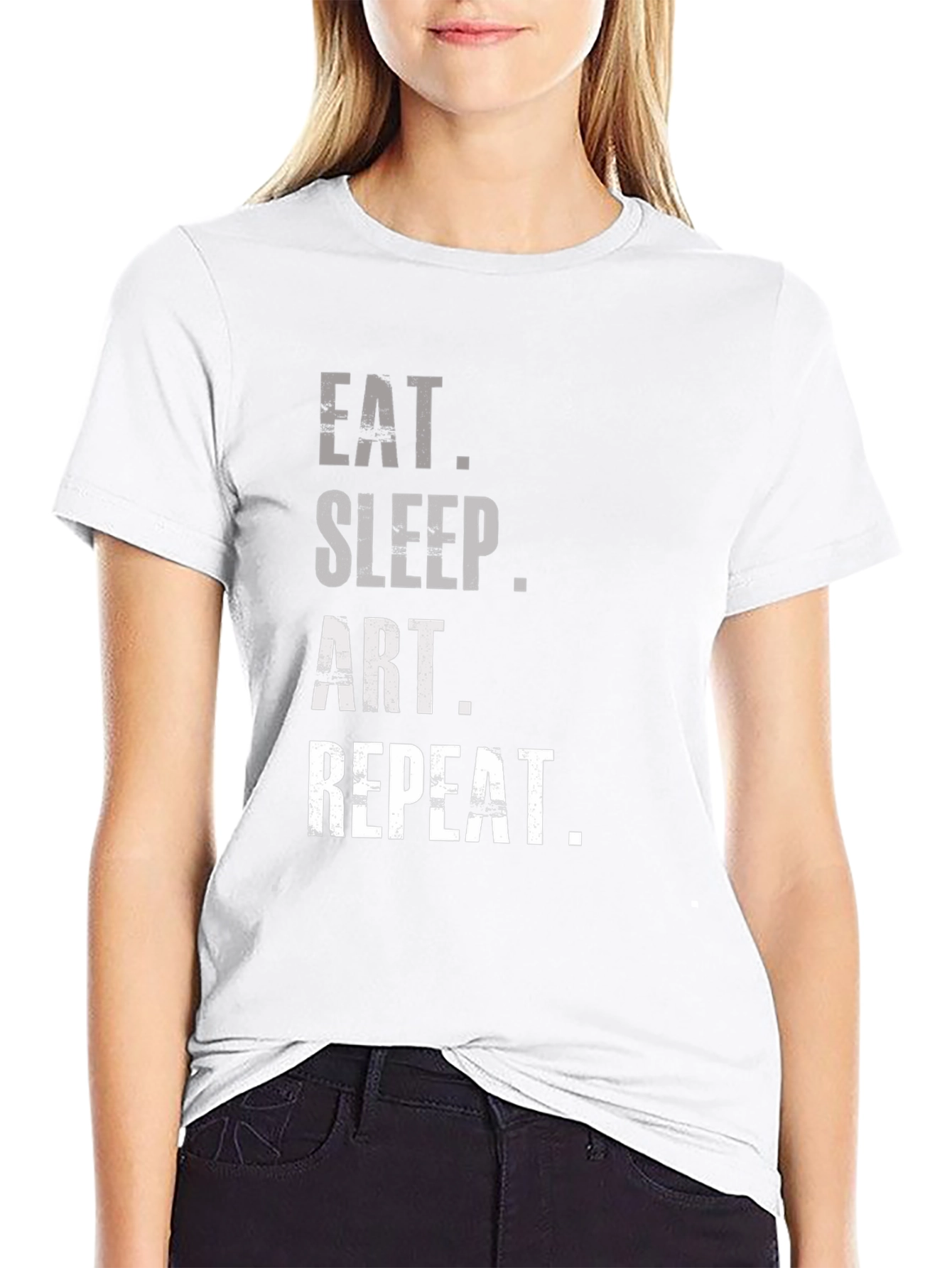Eat Sleep Art Repeat T-Shirt - Artist Graphic Tee