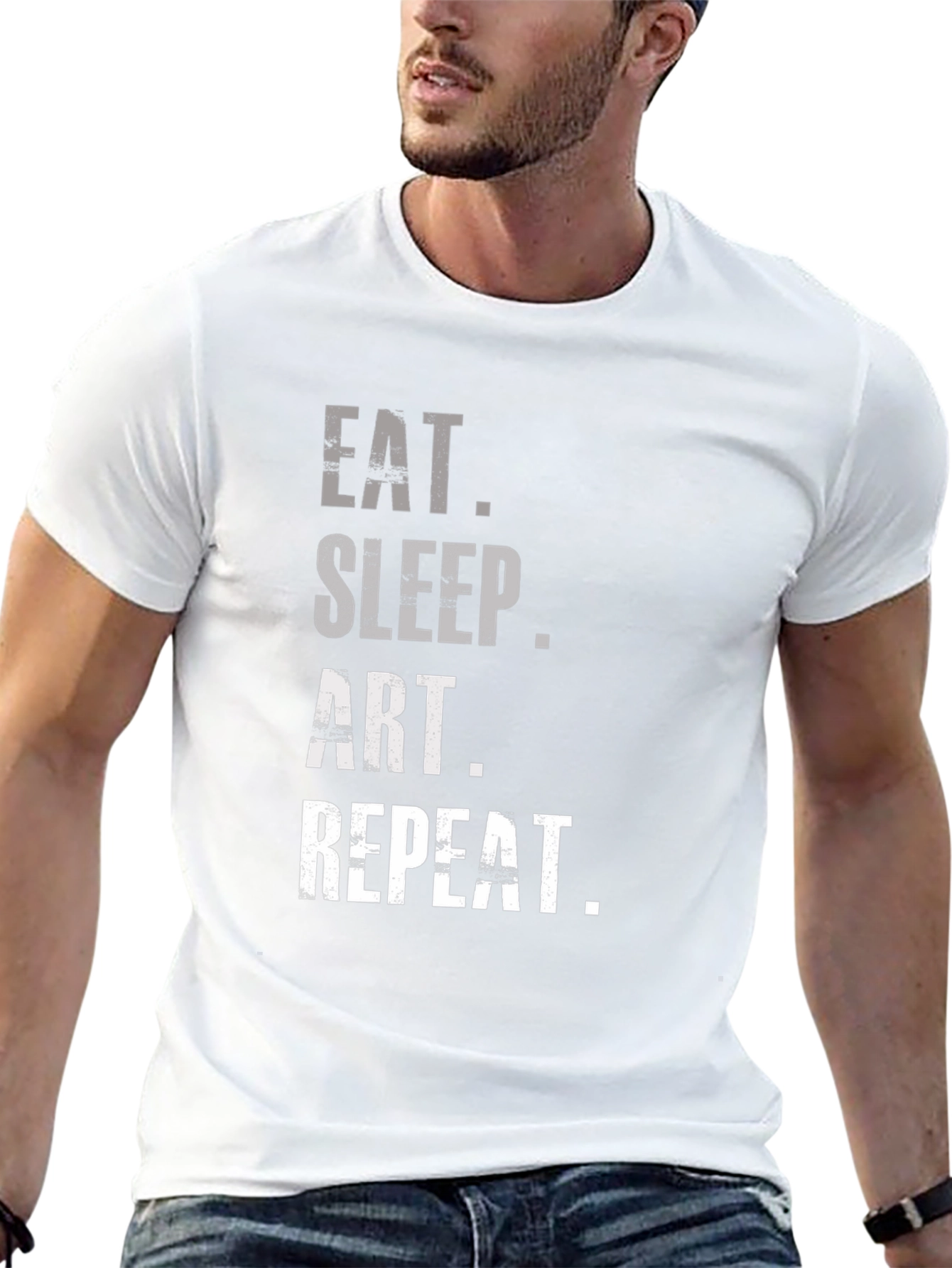 Eat Sleep Art Repeat T-Shirt - Artist Graphic Tee