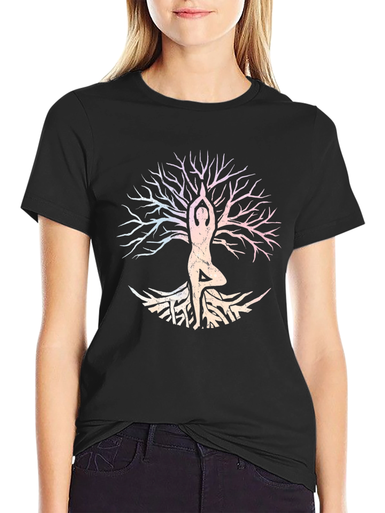 Yoga Tree of Life Graphic T-Shirt