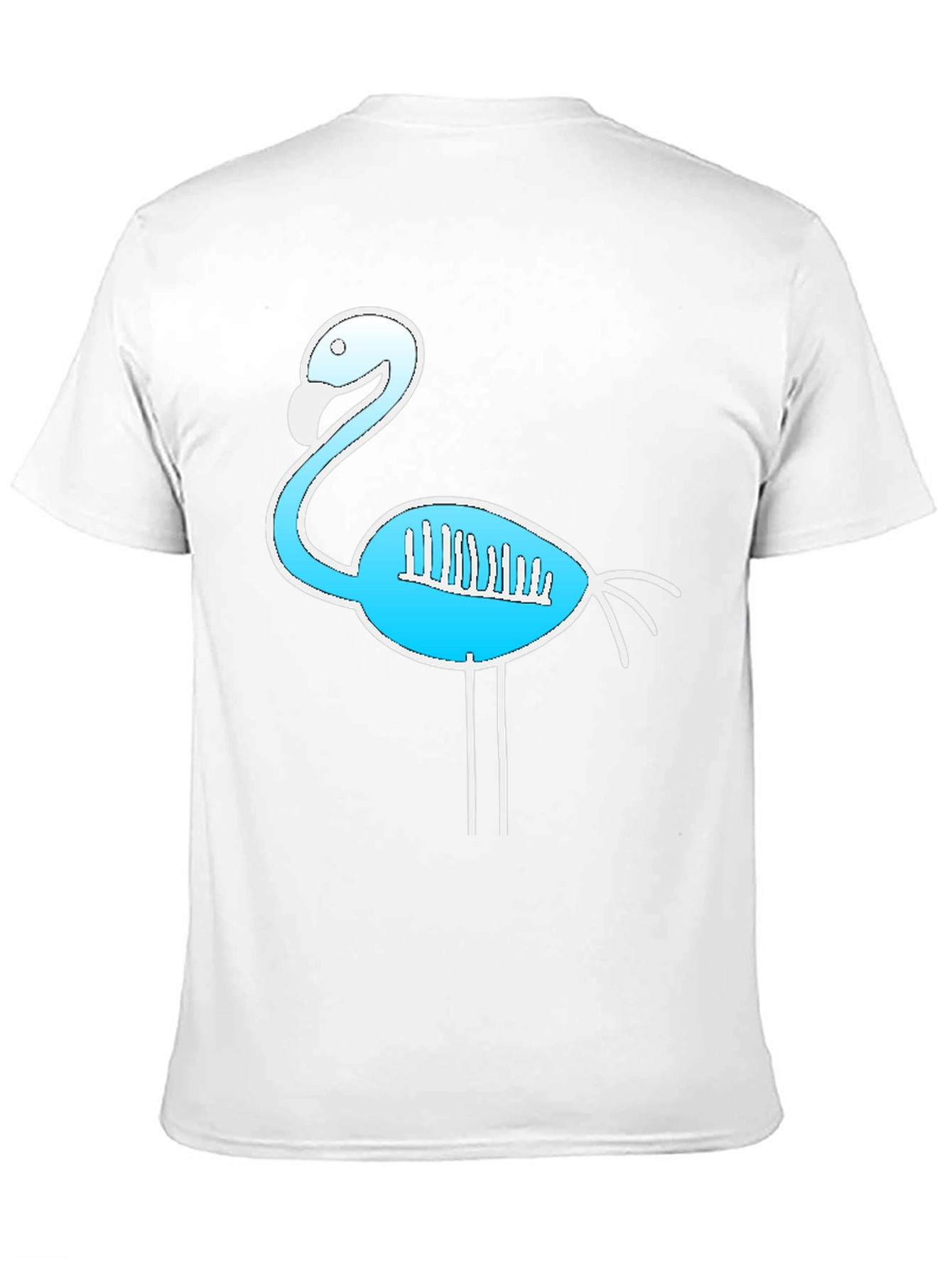 Flamingo Skeleton Black T-Shirt