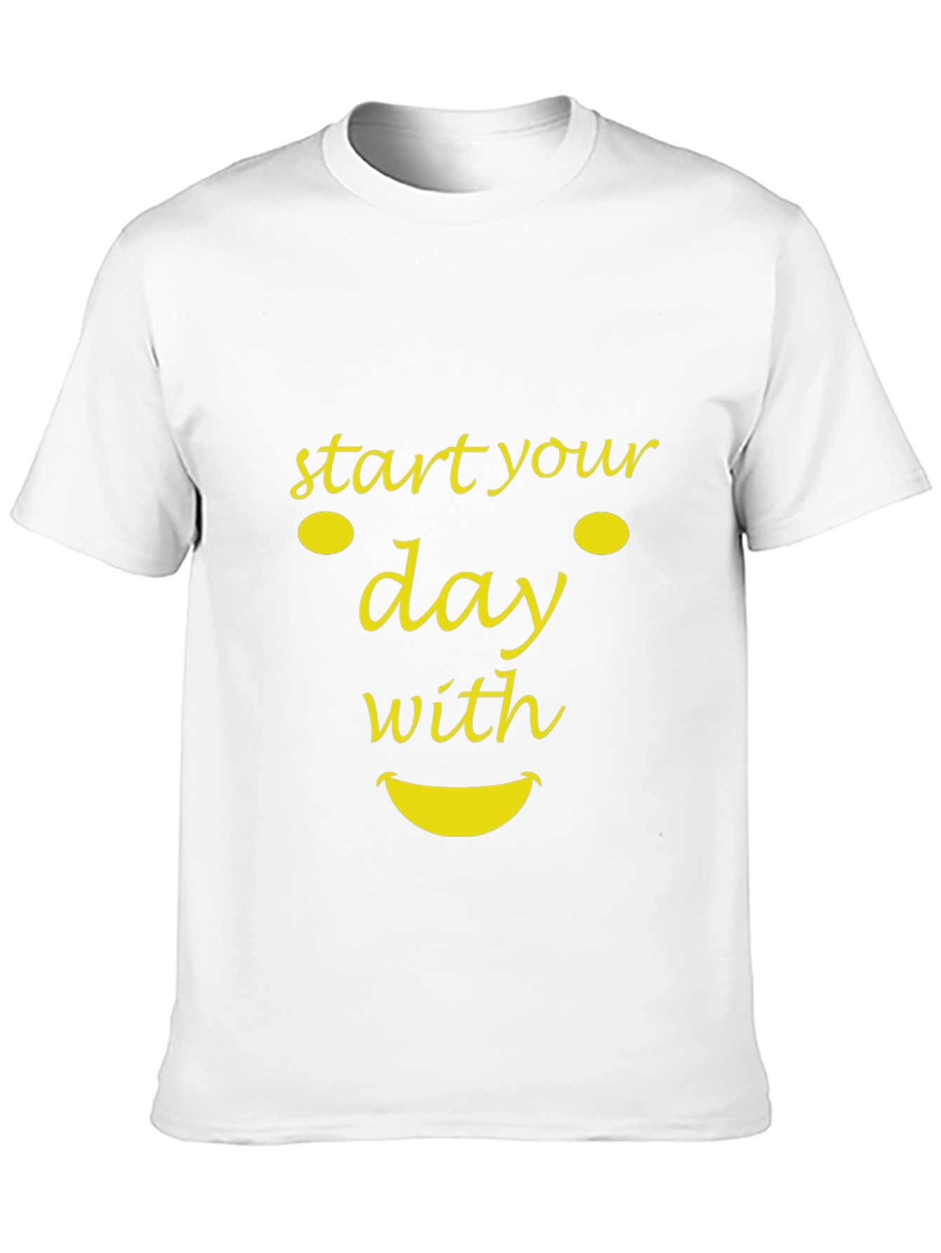 Start Your Day With a Smile T-Shirt - Black