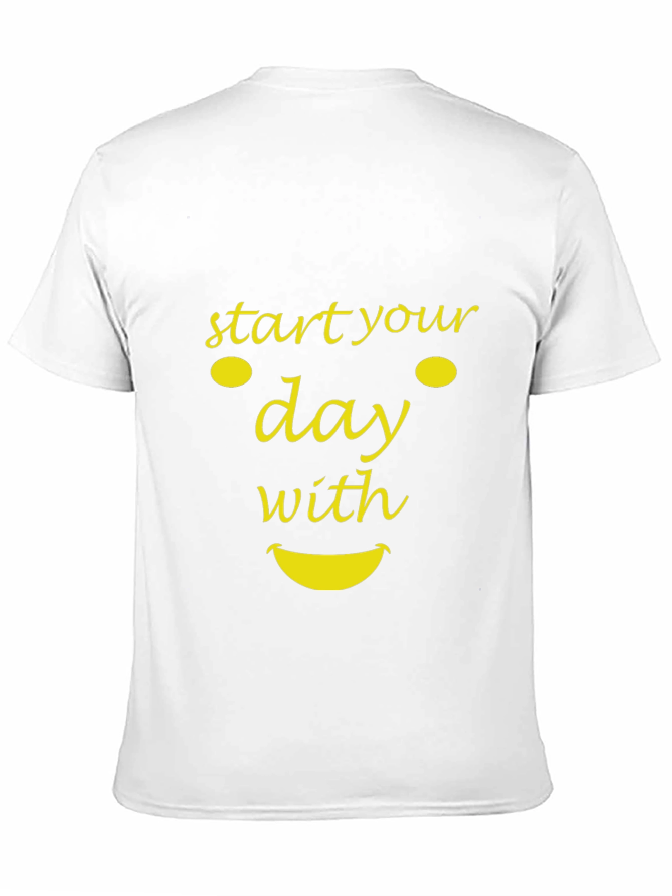 Start Your Day With a Smile T-Shirt - Black