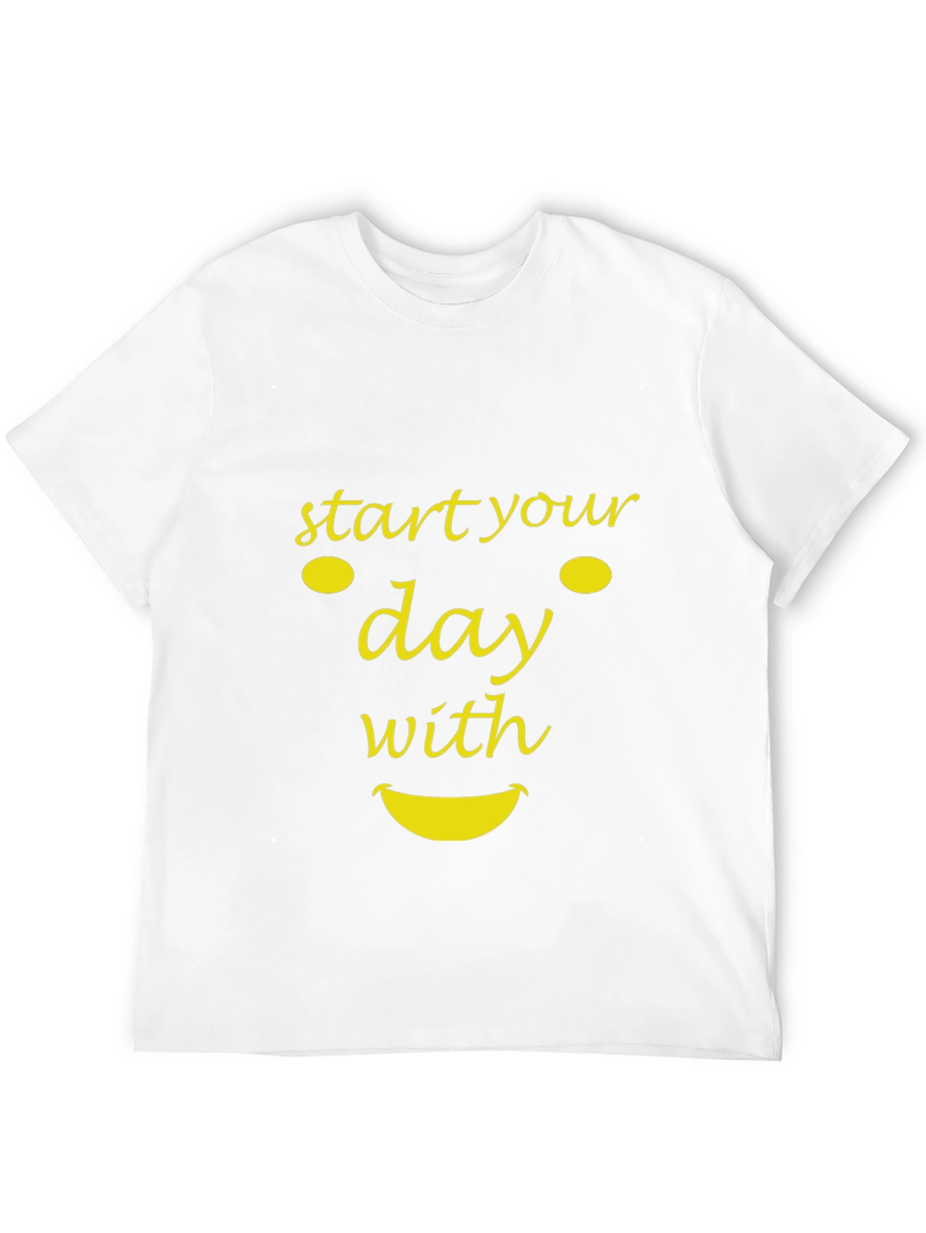 Start Your Day With a Smile T-Shirt - Black
