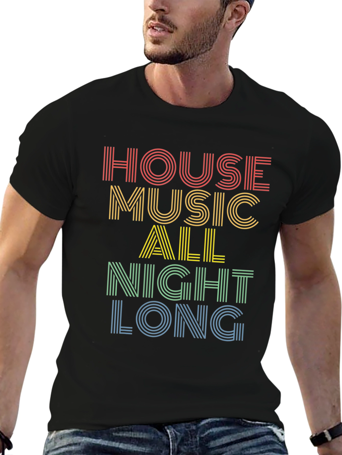House Music All Night Long Graphic Tee