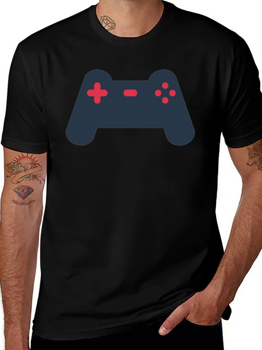 Gamer T-Shirt - Black with Controller Graphic