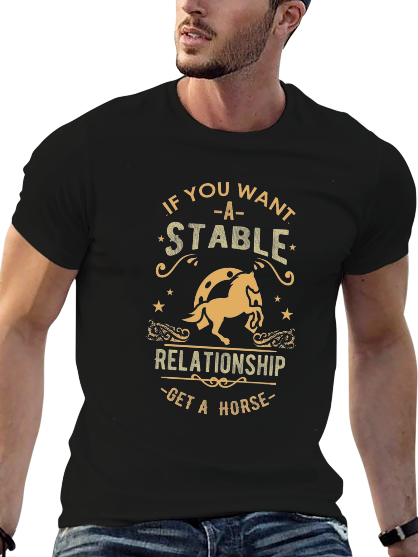 Stable Relationship Horse Graphic T-Shirt