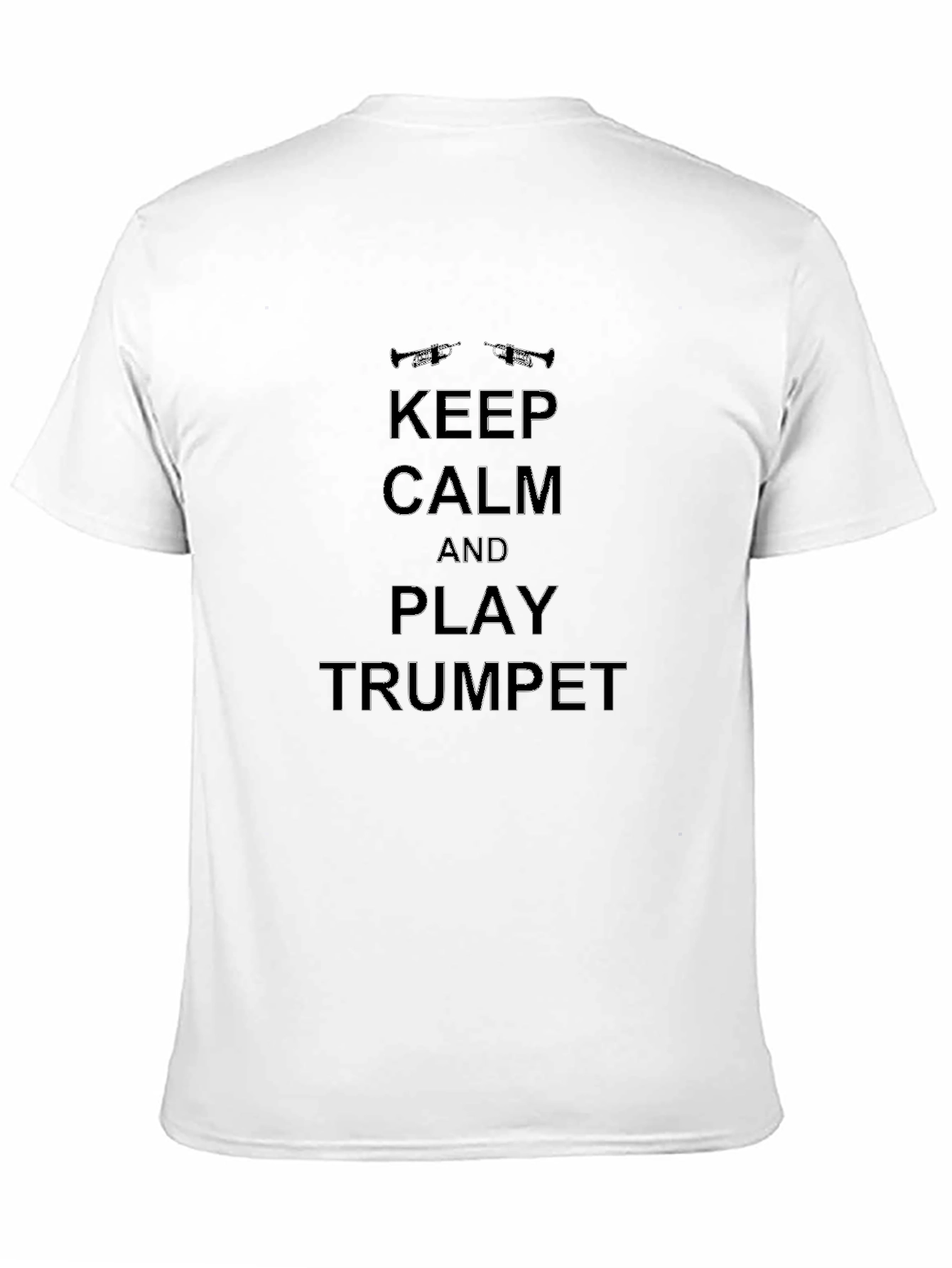 Keep Calm & Play Trumpet Black T-Shirt