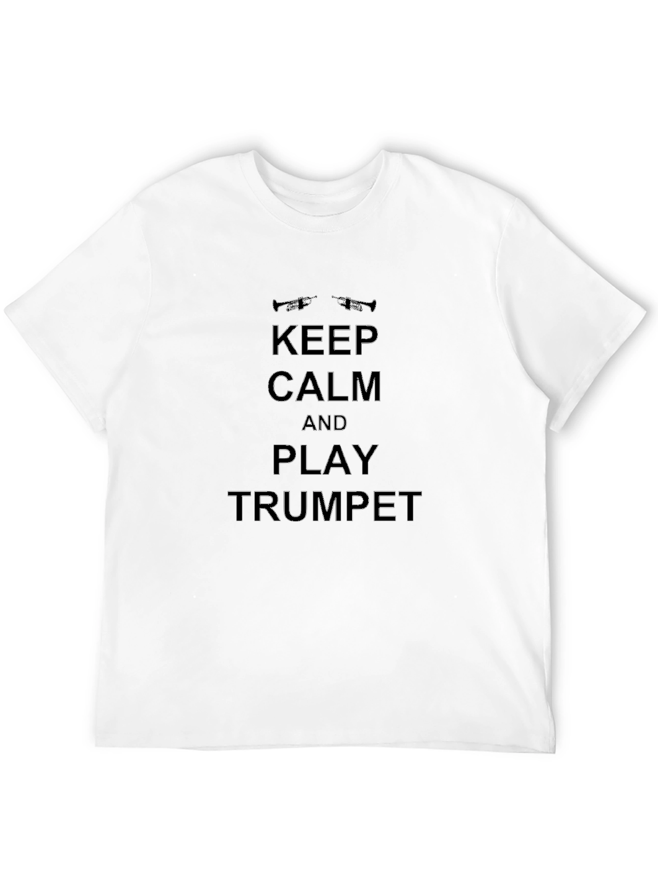 Keep Calm & Play Trumpet Black T-Shirt