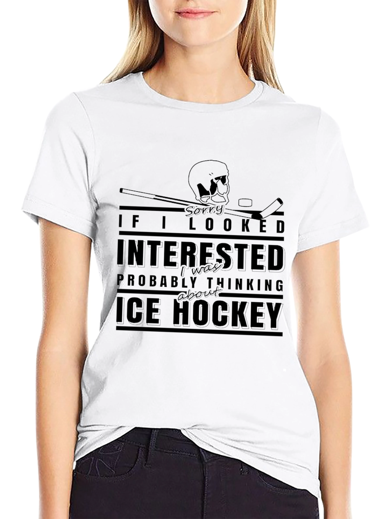 Ice Hockey Graphic Tee - Funny Sports T-Shirt