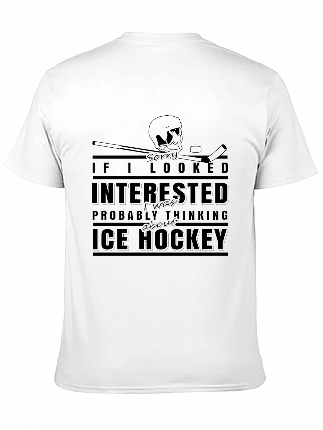 Ice Hockey Graphic Tee - Funny Sports T-Shirt
