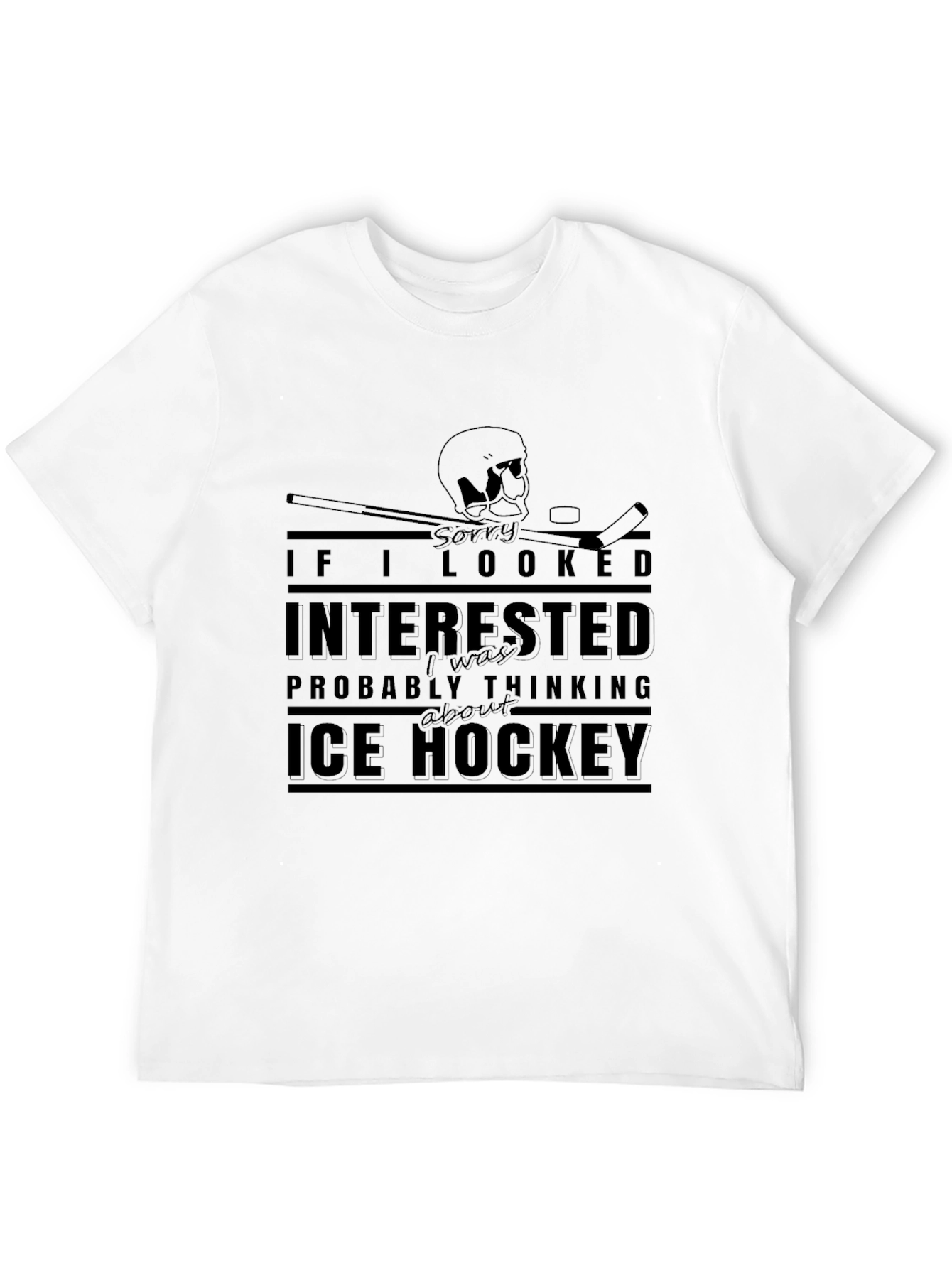 Ice Hockey Graphic Tee - Funny Sports T-Shirt