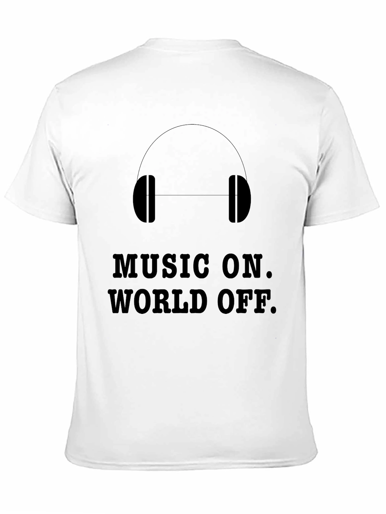 Music On World Off Graphic Print T-Shirt