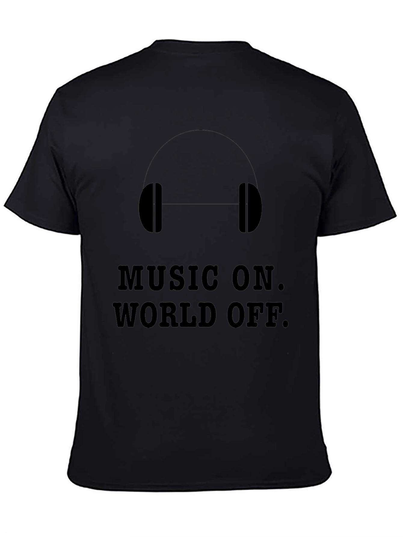 Music On World Off Graphic Print T-Shirt
