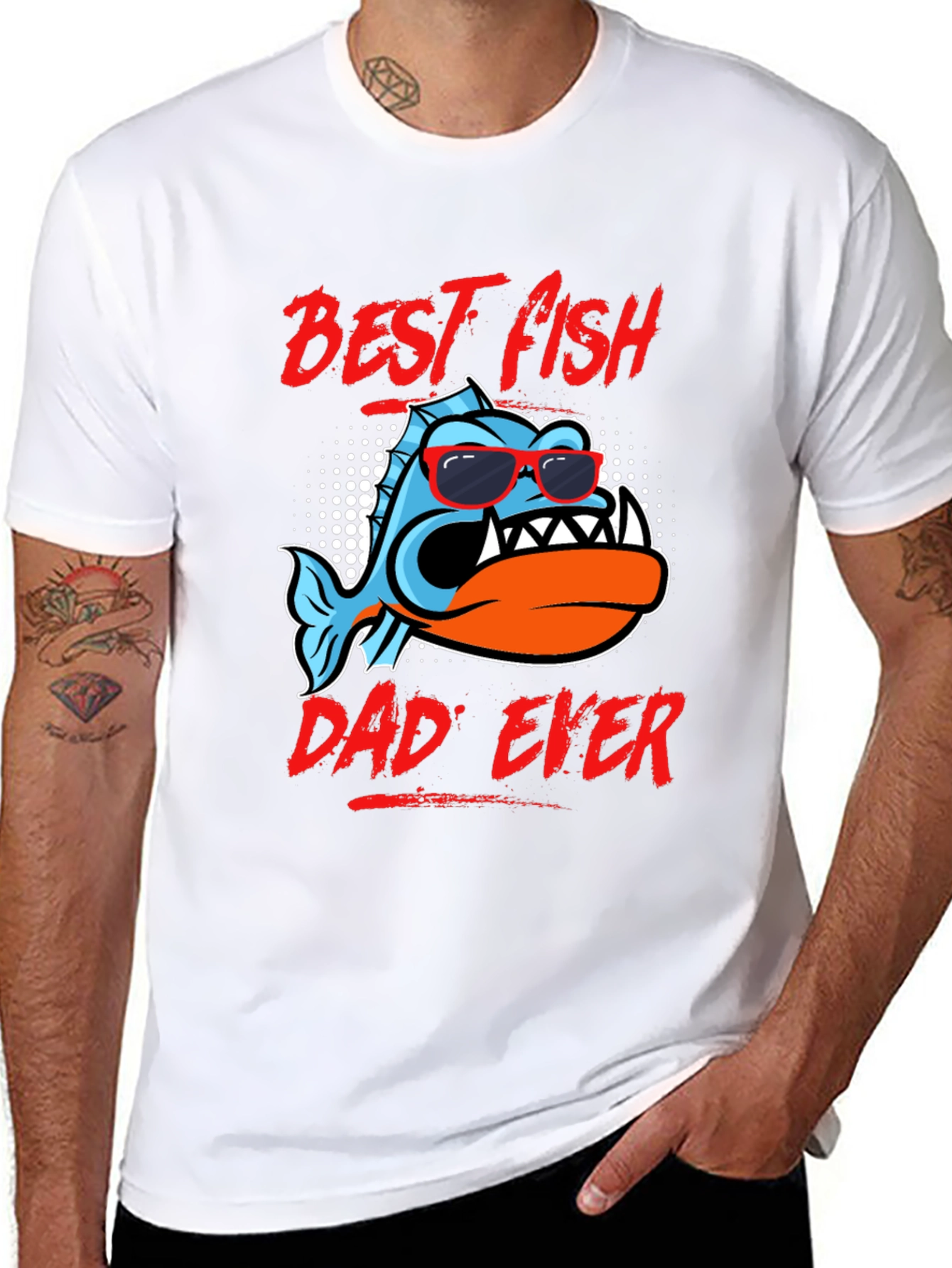 Best Fish Dad Ever Graphic Tee