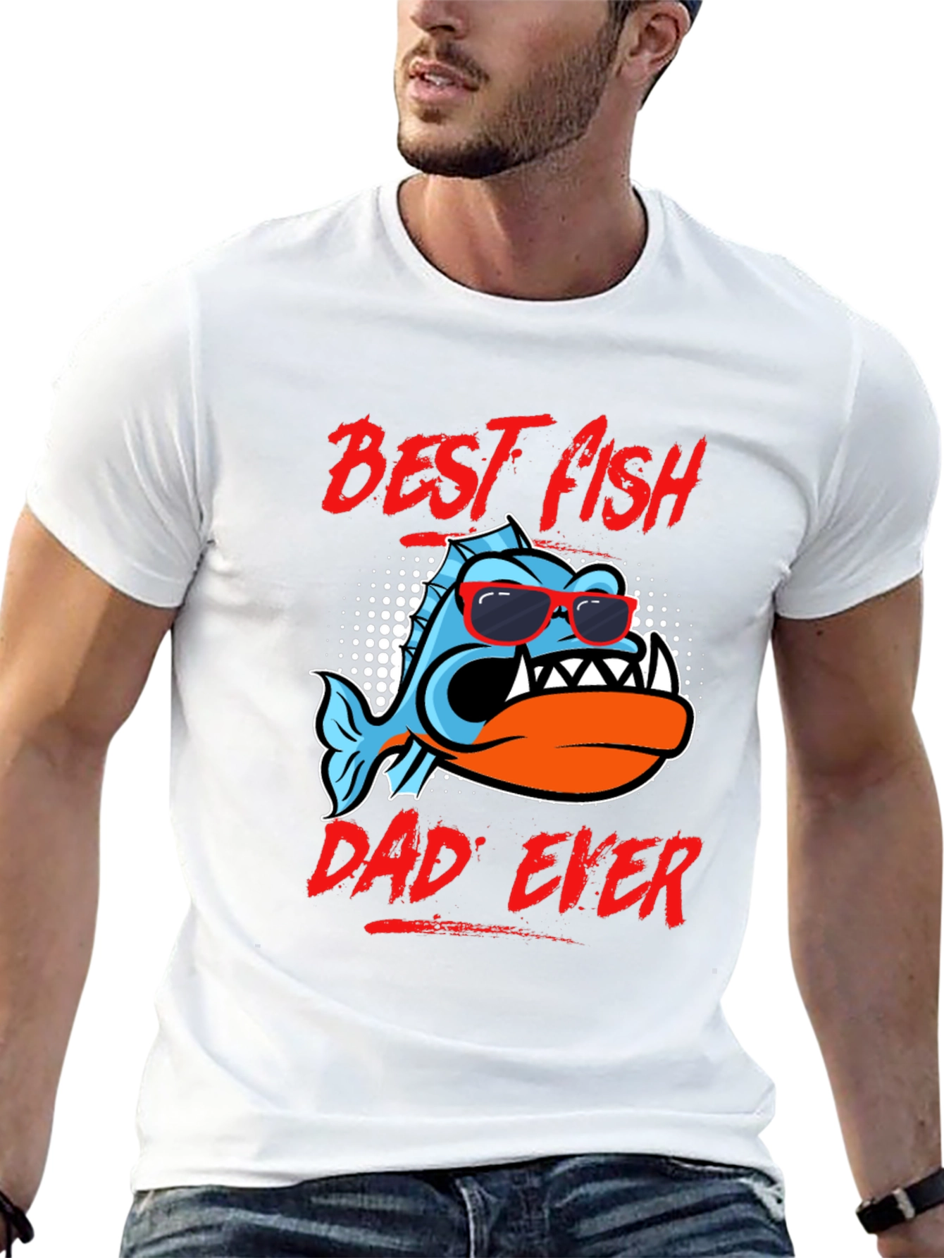 Best Fish Dad Ever Graphic Tee