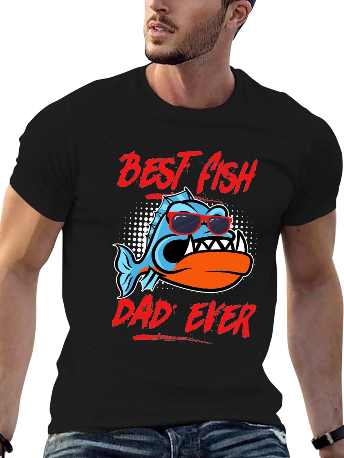 Best Fish Dad Ever Graphic Tee