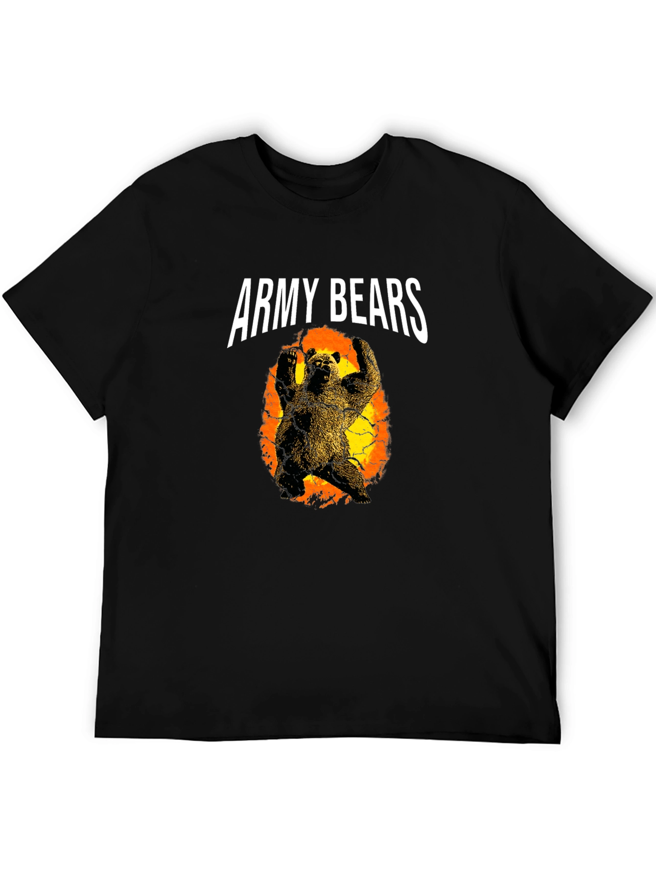 Army Bears Graphic T-Shirt - Black
