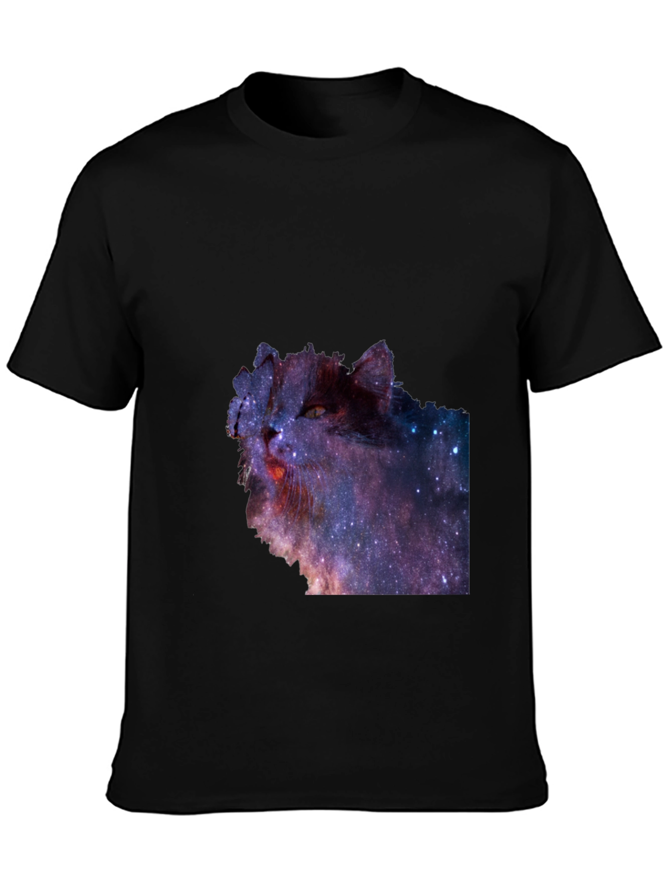 Cosmic Cat T-Shirt - Galaxy Print