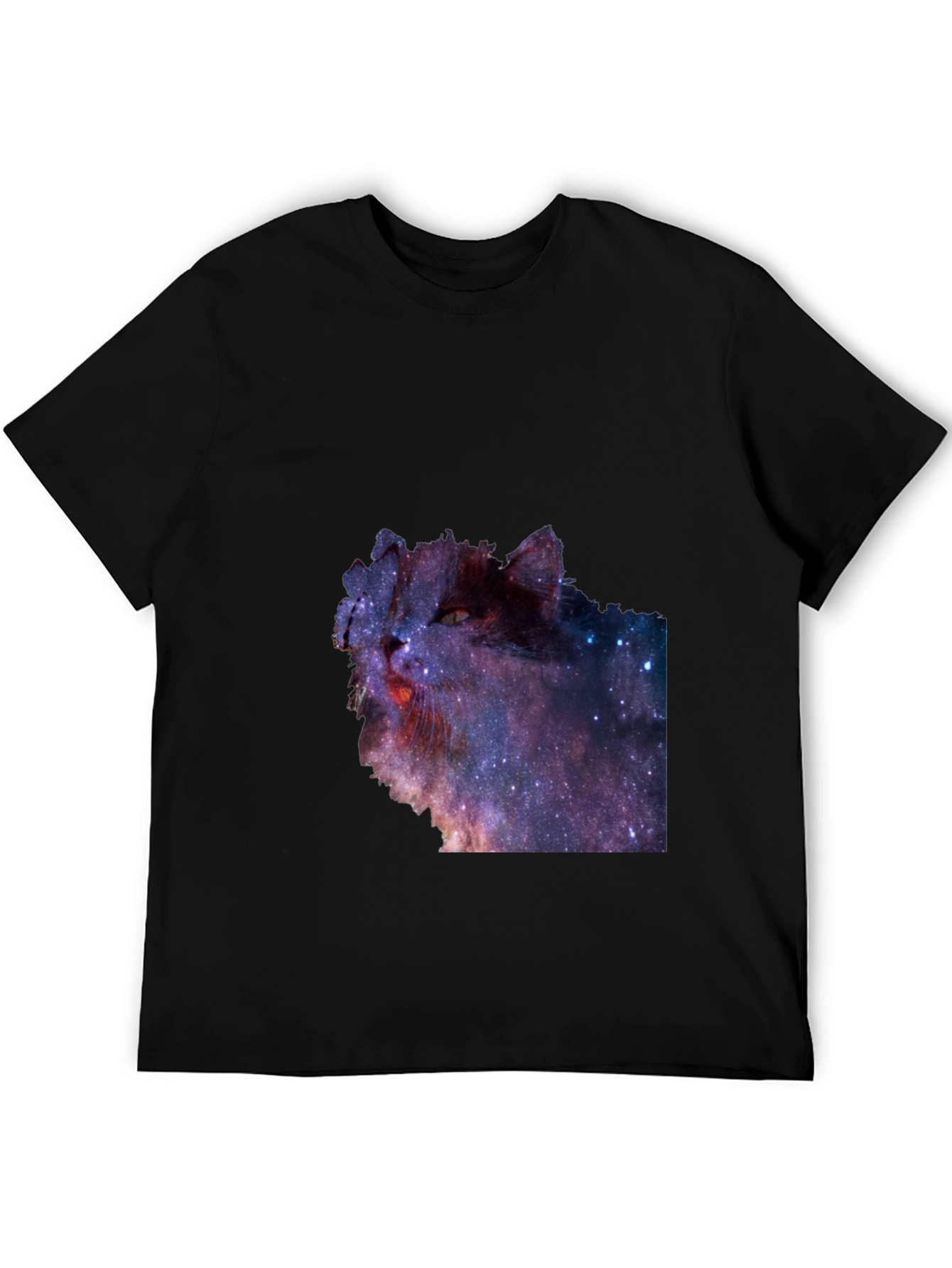 Cosmic Cat T-Shirt - Galaxy Print