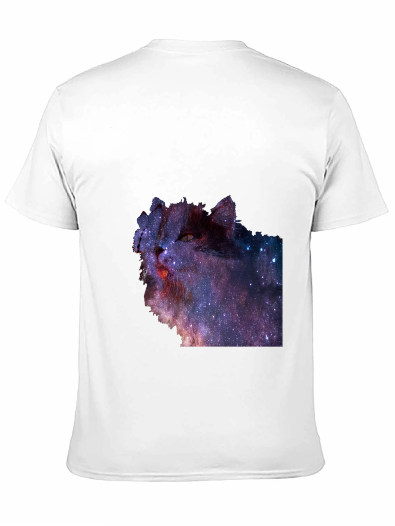 Cosmic Cat T-Shirt - Galaxy Print