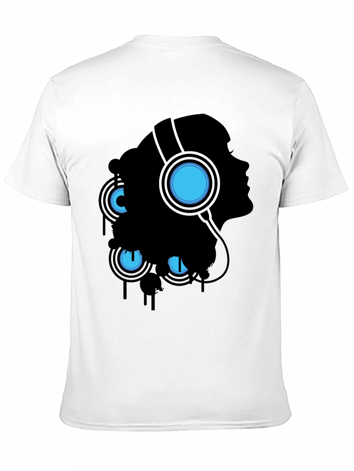 Silhouette Headphones Graphic T-Shirt