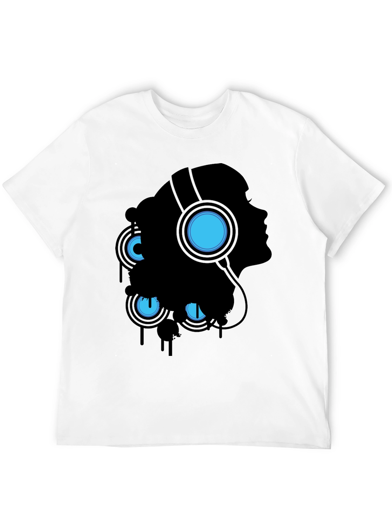 Silhouette Headphones Graphic T-Shirt