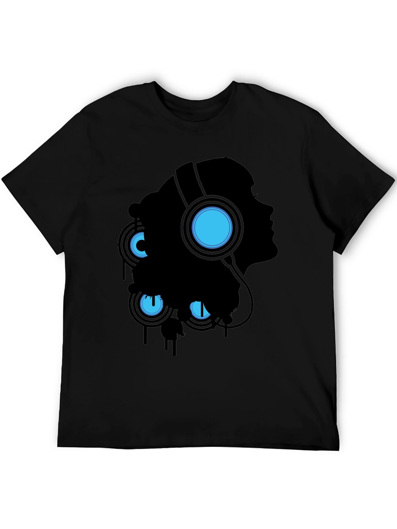 Silhouette Headphones Graphic T-Shirt