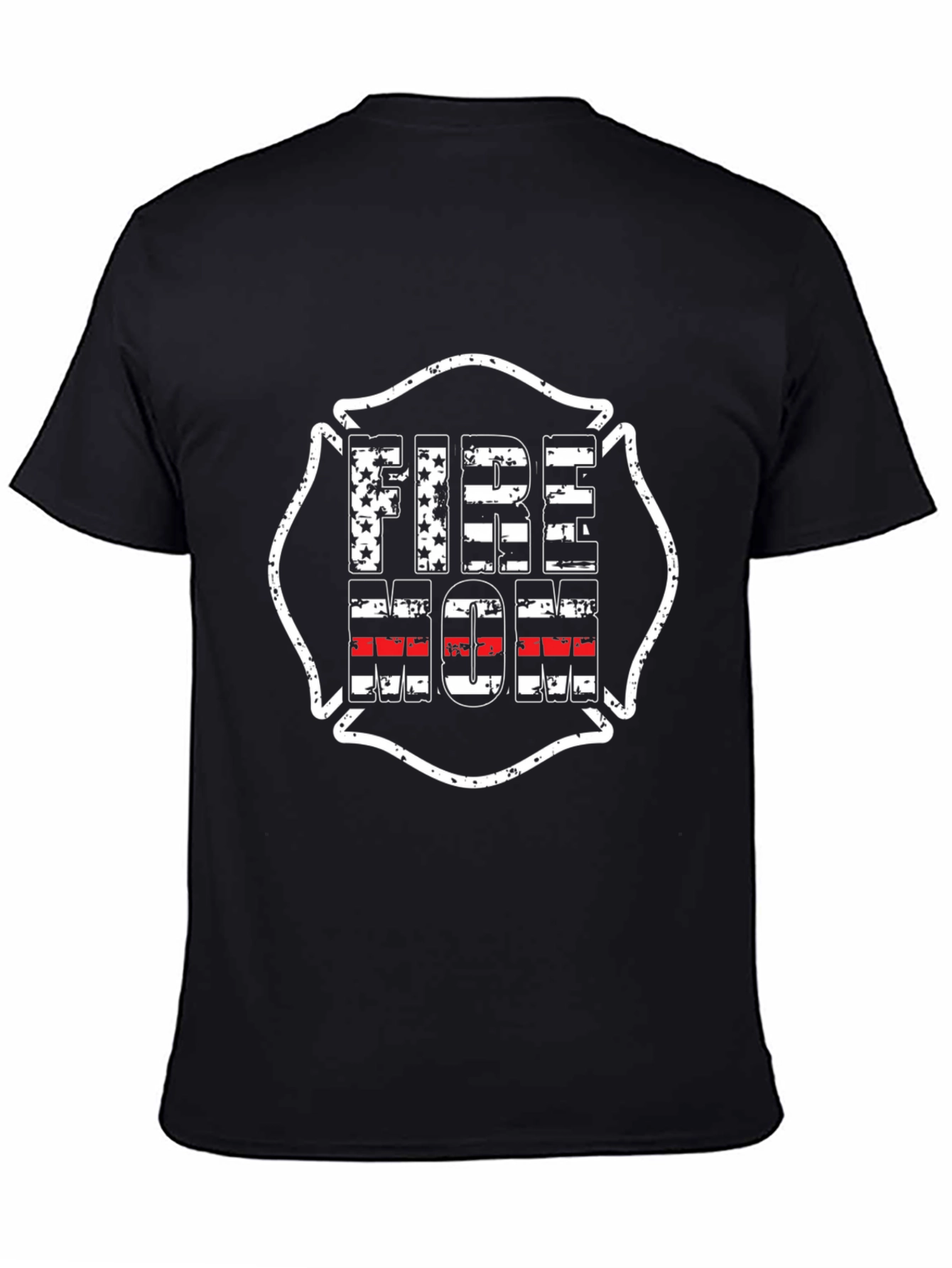 Fire Mom Graphic T-Shirt - Black Cotton Tee