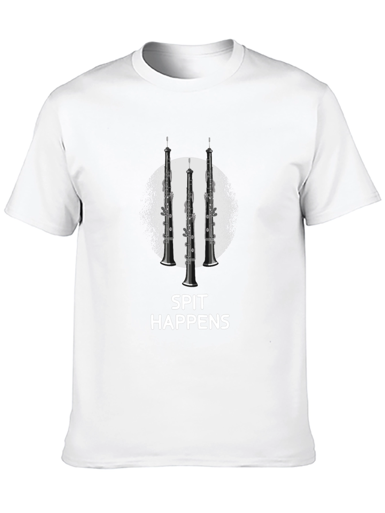 Spit Happens Oboe T-Shirt - Band Humor Tee