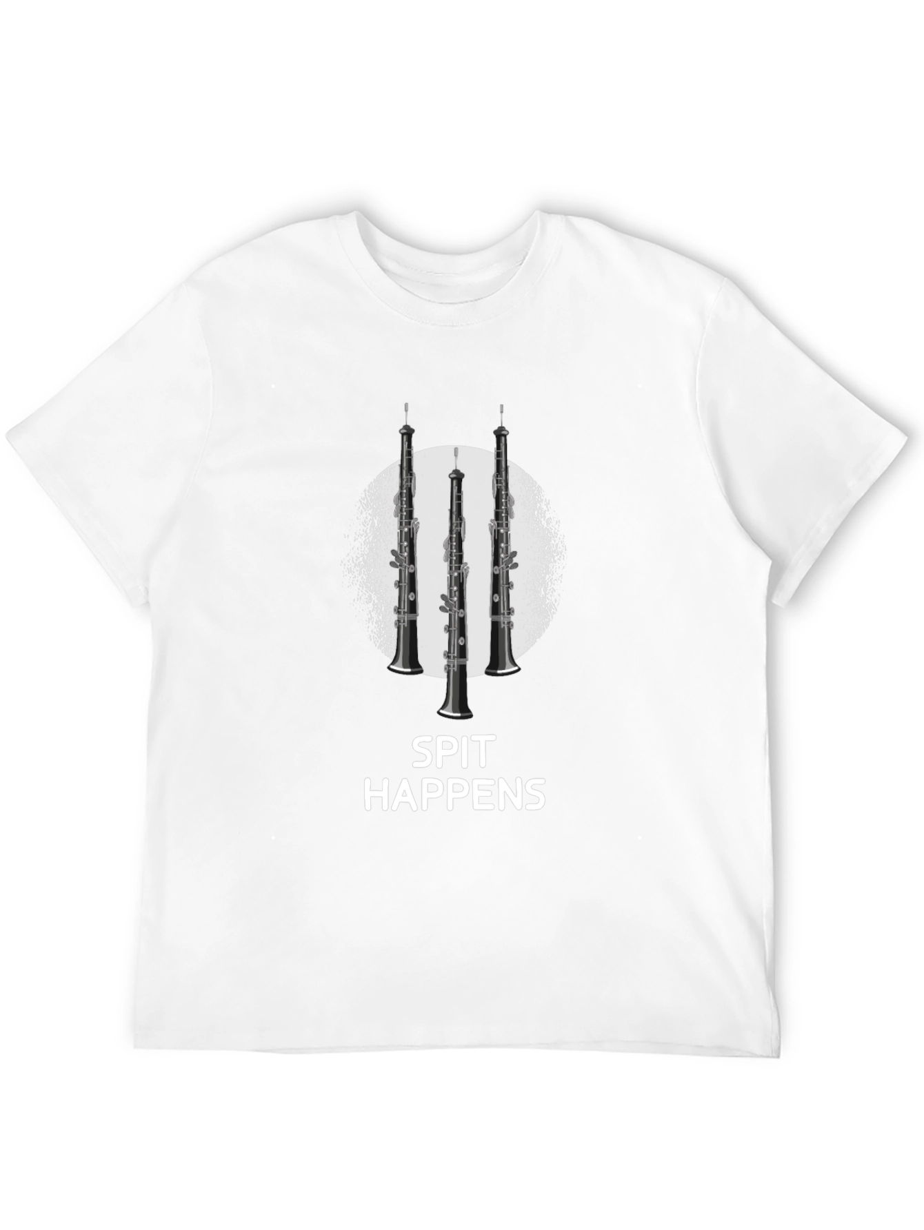 Spit Happens Oboe T-Shirt - Band Humor Tee