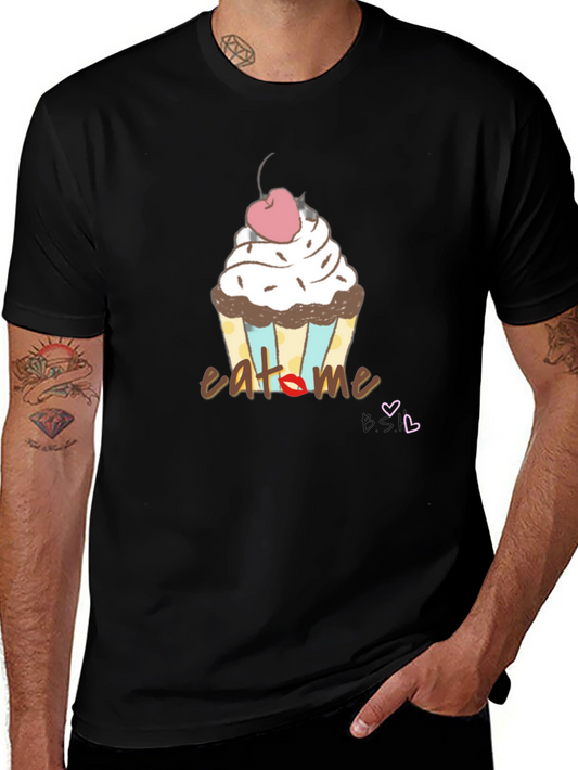 Eat Me Cupcake Graphic Tee - Fun & Unique Design