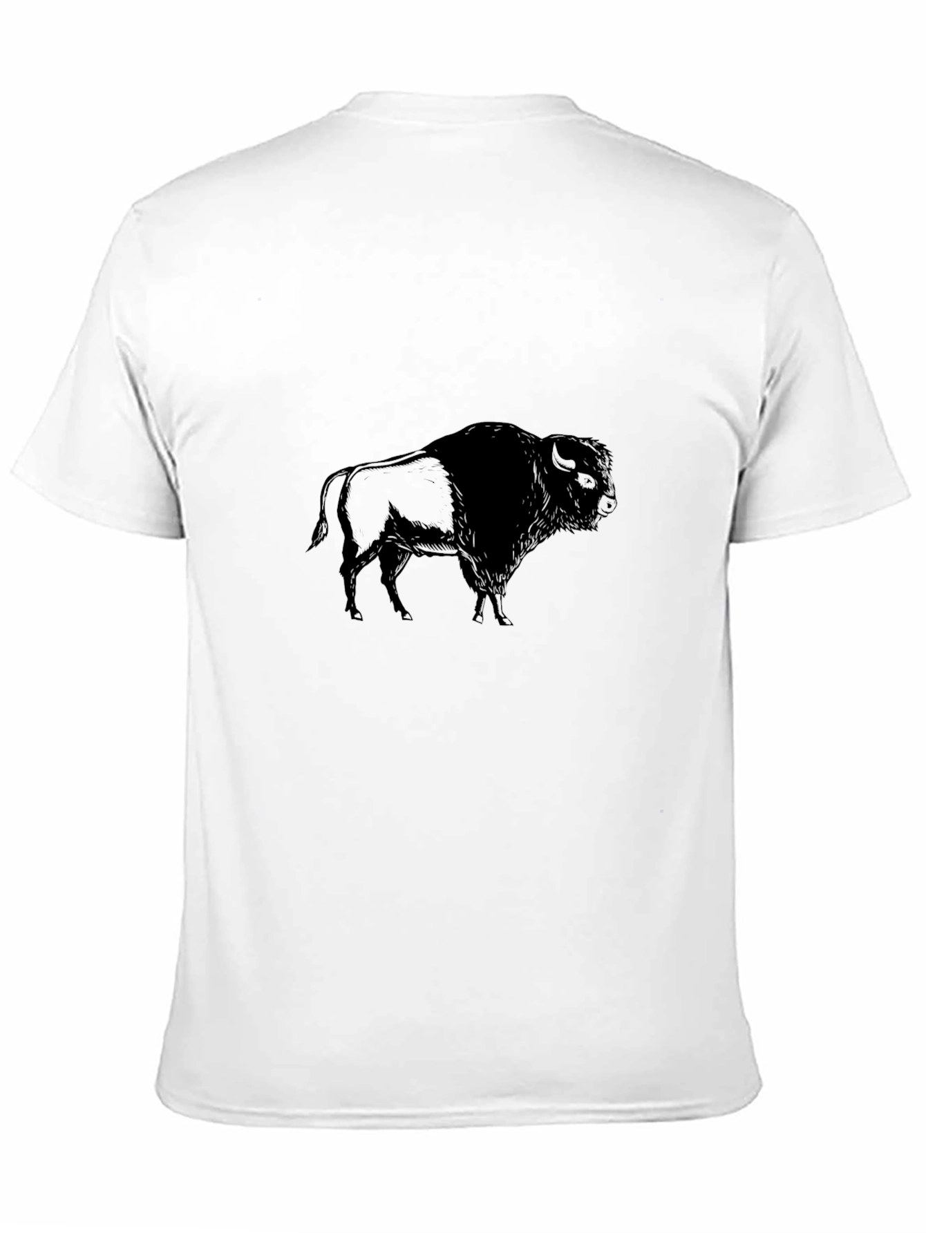 Black Buffalo Graphic Tee - Mens Casual Shirt