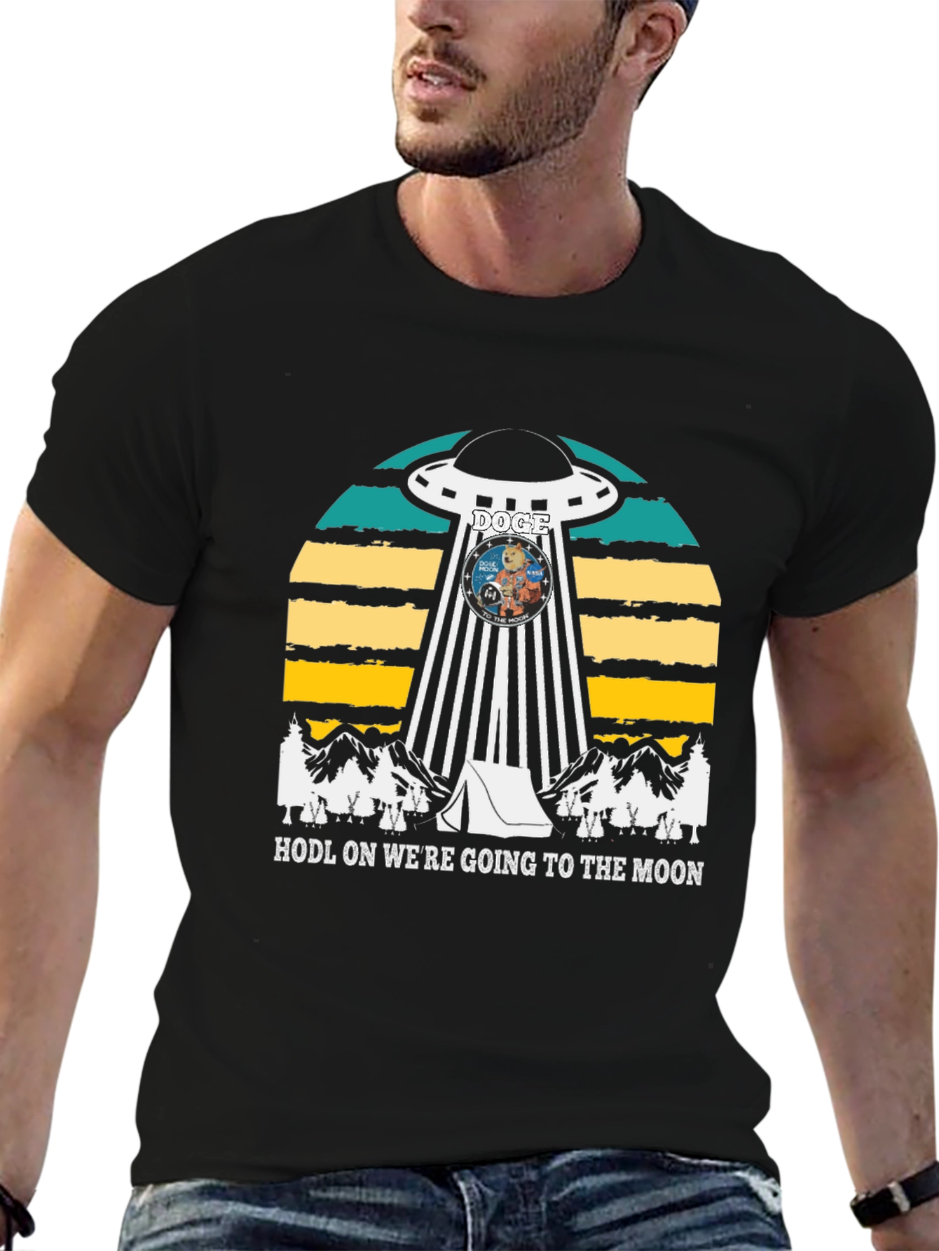 Hodl On Were Going to the Moon T-Shirt